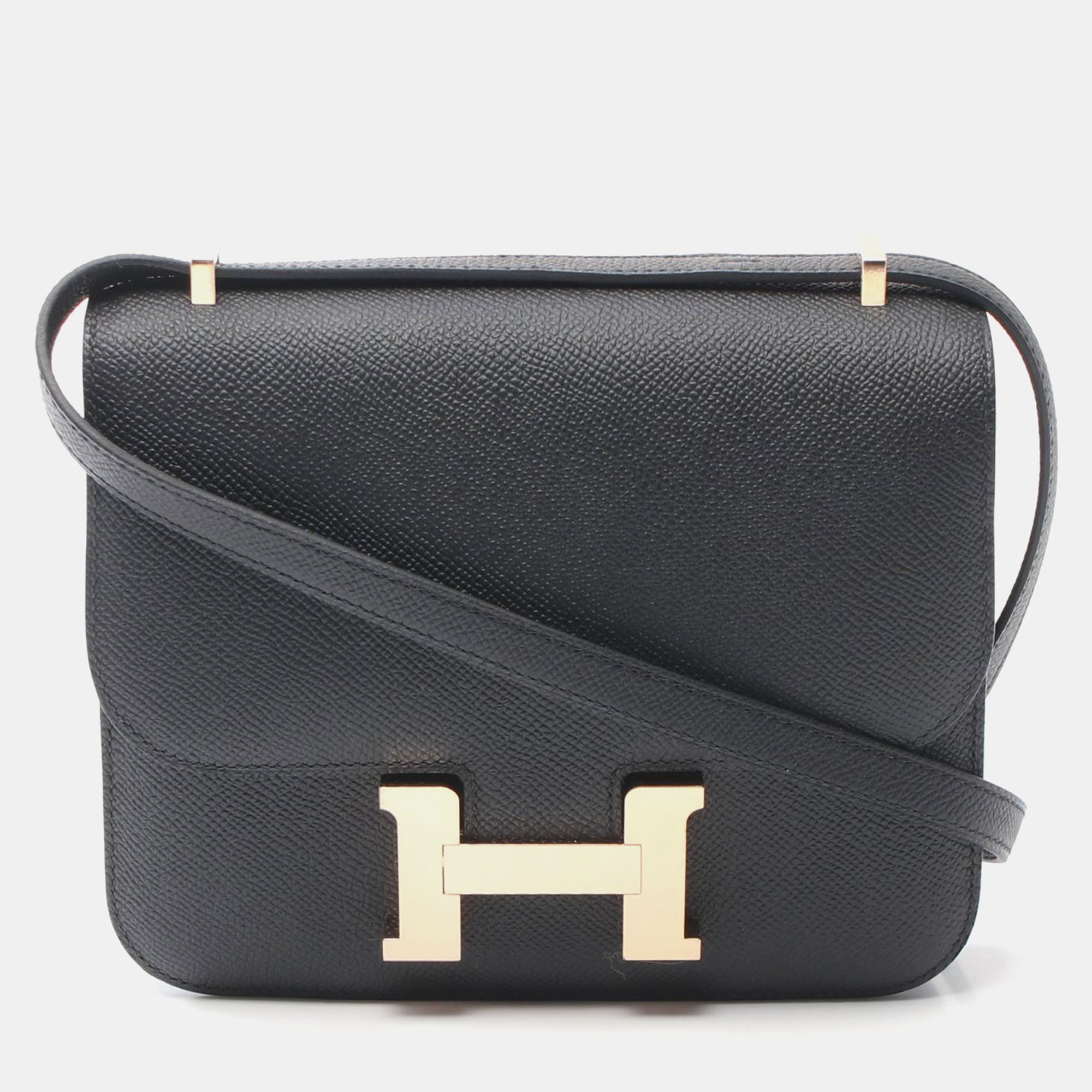 

Hermes Black Constance 3 Mini Shoulder Bag