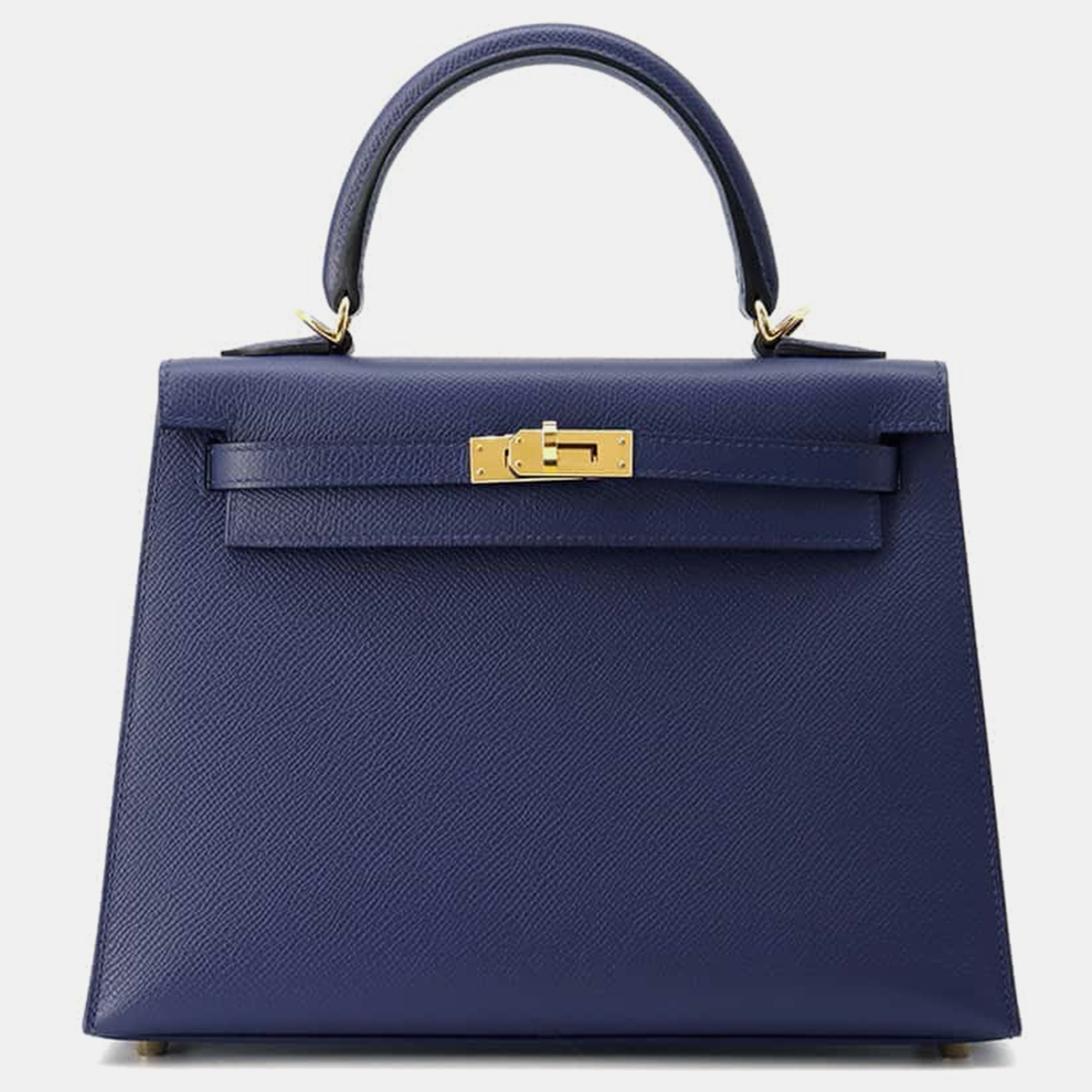 

Hermes Blue Saphir Epsom Leather Kelly Sellier 25 Bag