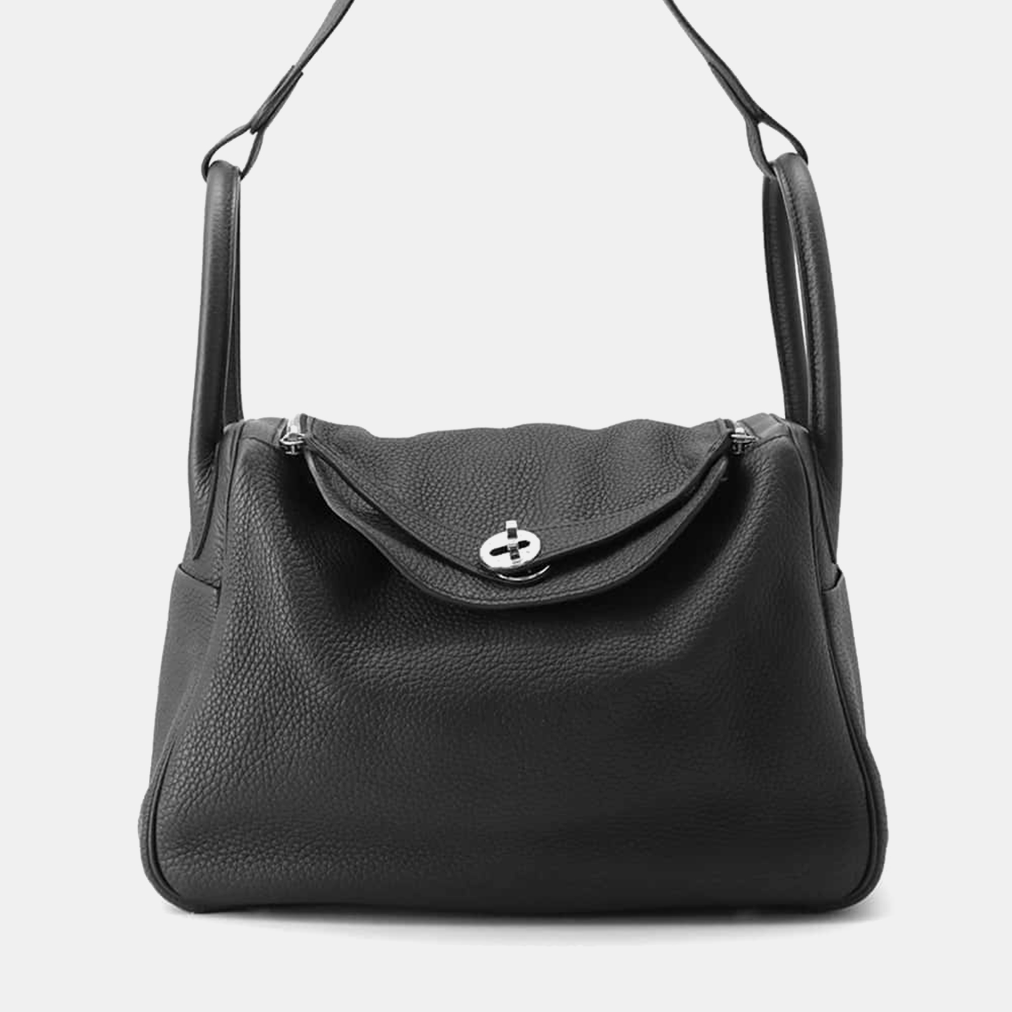 

Hermes Lindy Black Taurillon Clemence Size