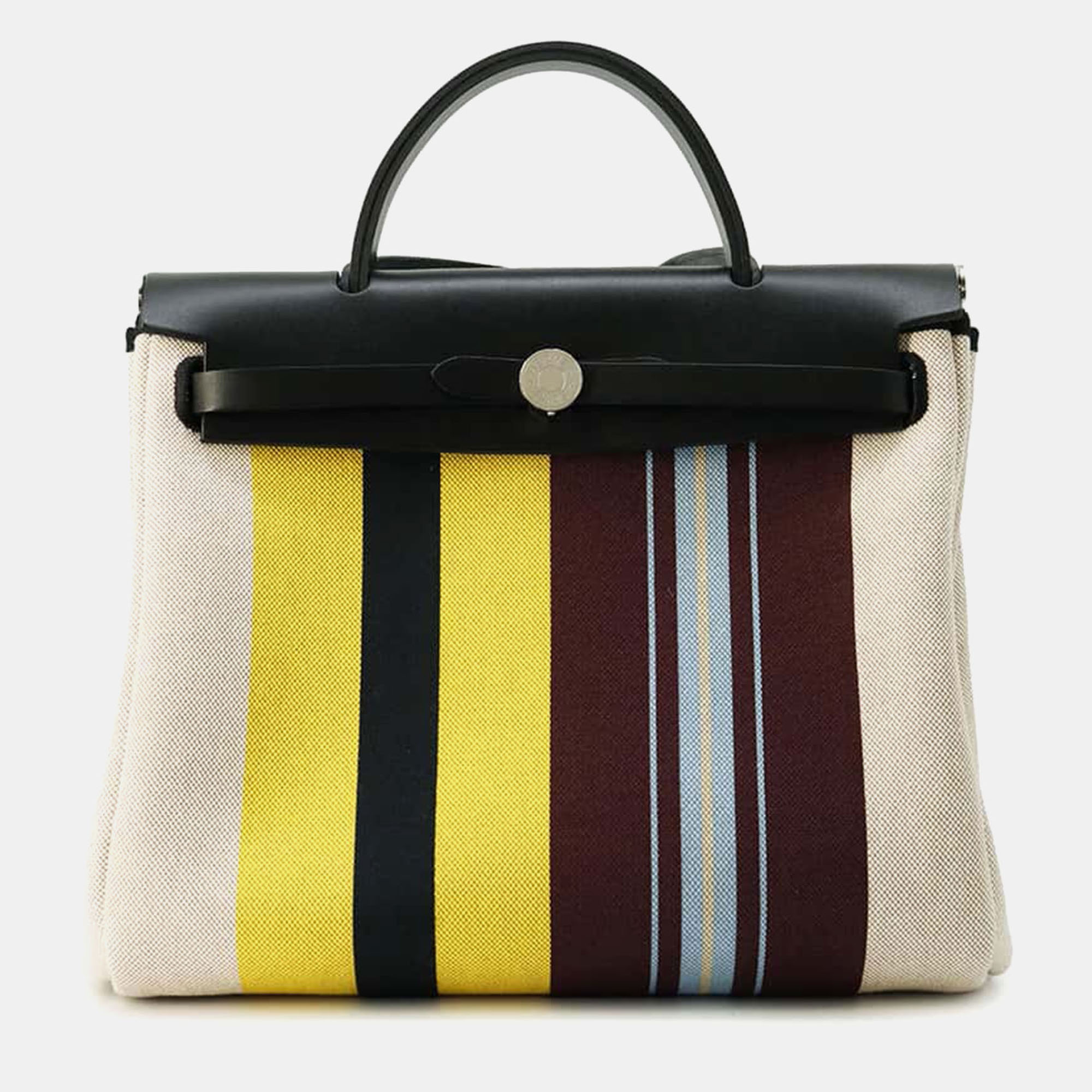 

Hermes Ecru /Beige /Jaune /Bordeaux /Noir Herbag Zip 31 Laquered bag, Multicolor