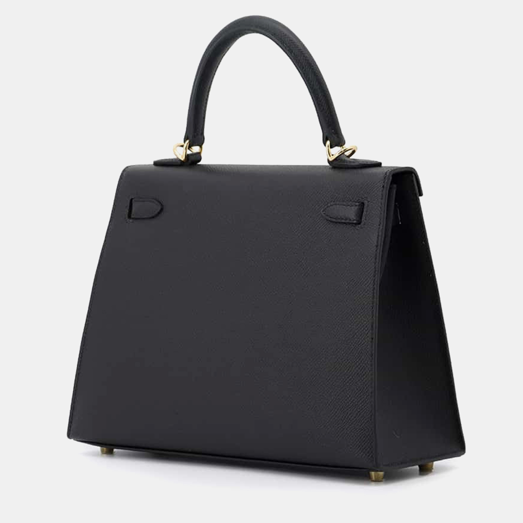 Hermes Black Epsom Kelly Sellier 25 Tote Bag 2