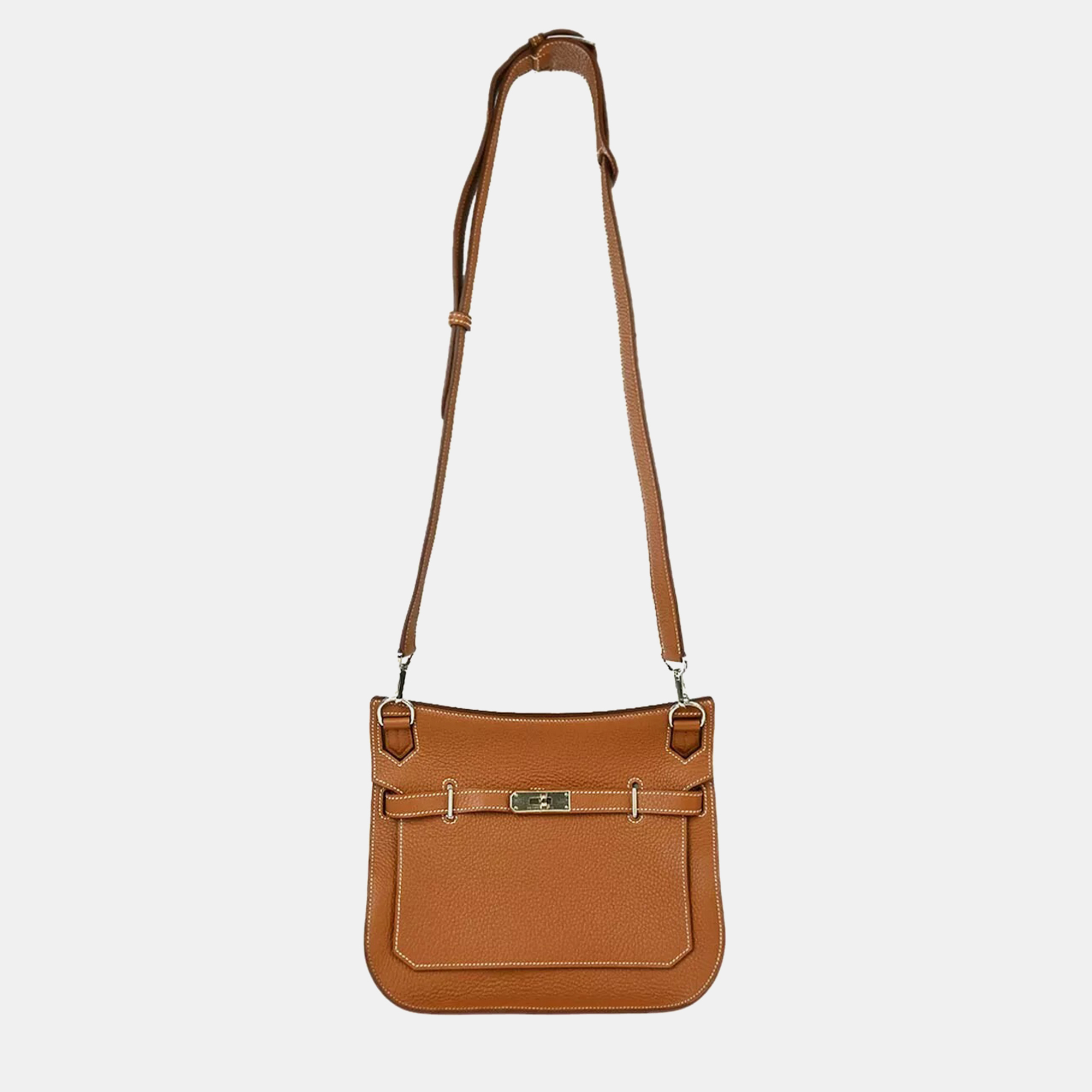 

Hermes Gold Taurillon Clemence Jypsiere 28 Shoulder Bag