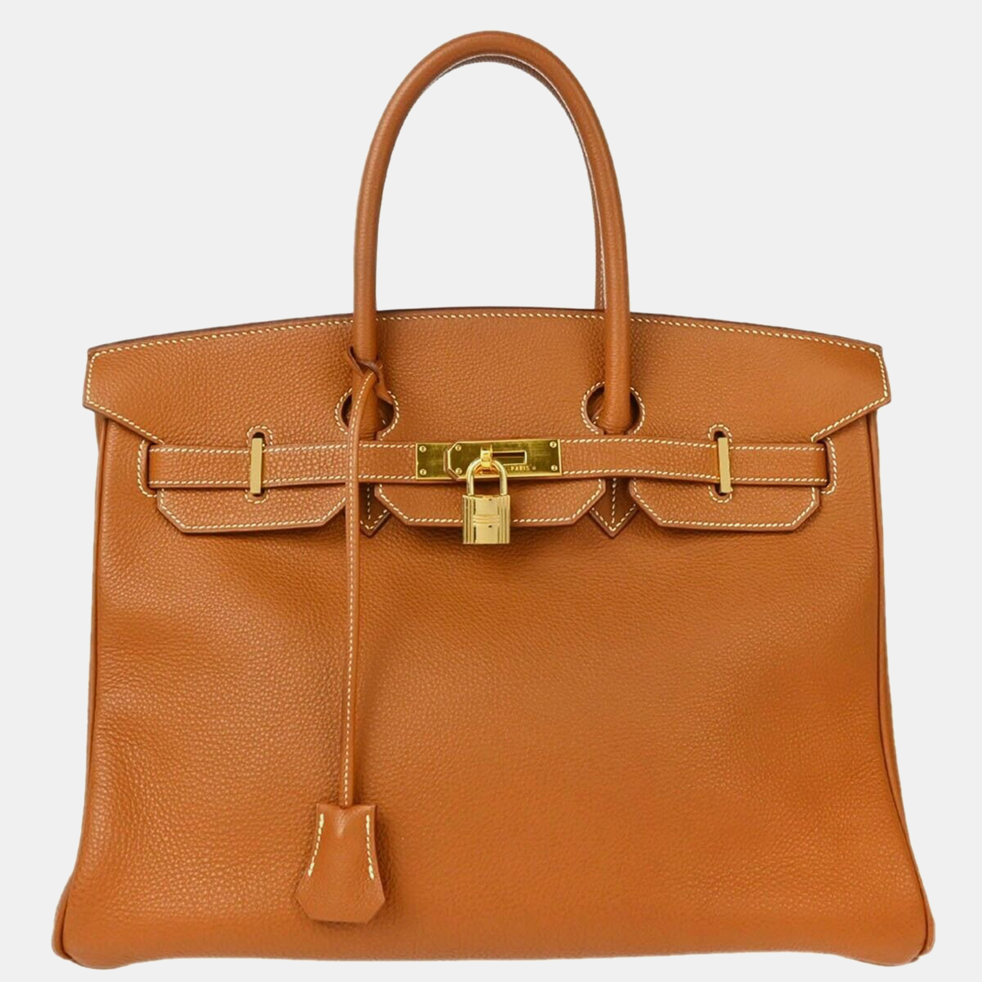 

Hermes Gold Togo Birkin 35 Handbag