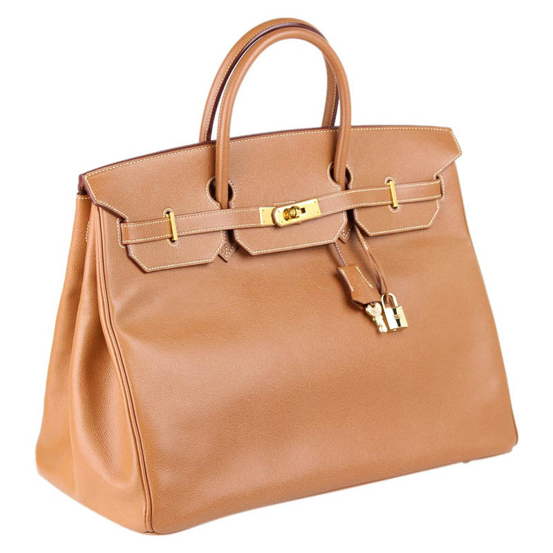 

Hermes Gold Epsom Leather Gold Hardware Birkin 40 Bag
