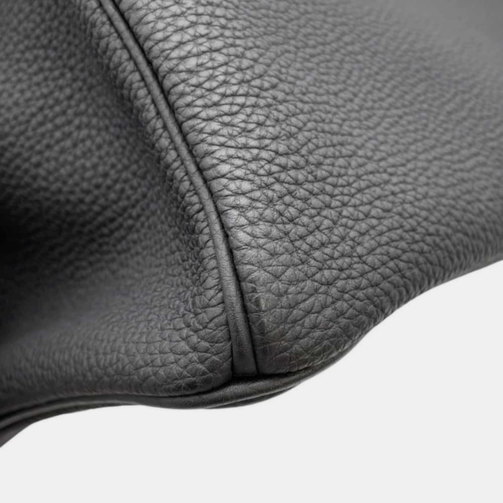 Hermes Black Togo Leather Birkin 30 Tote Bag 