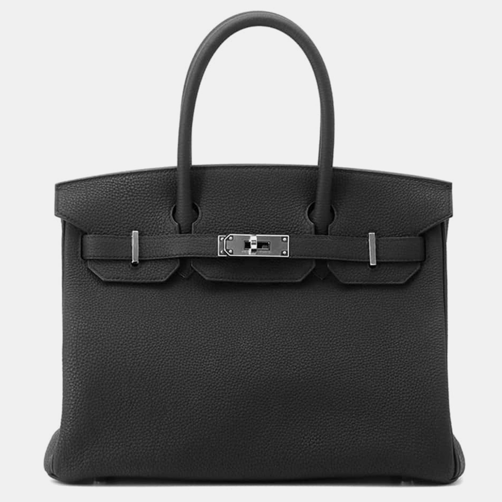 

Hermes Black Togo Leather Birkin 30 Tote Bag