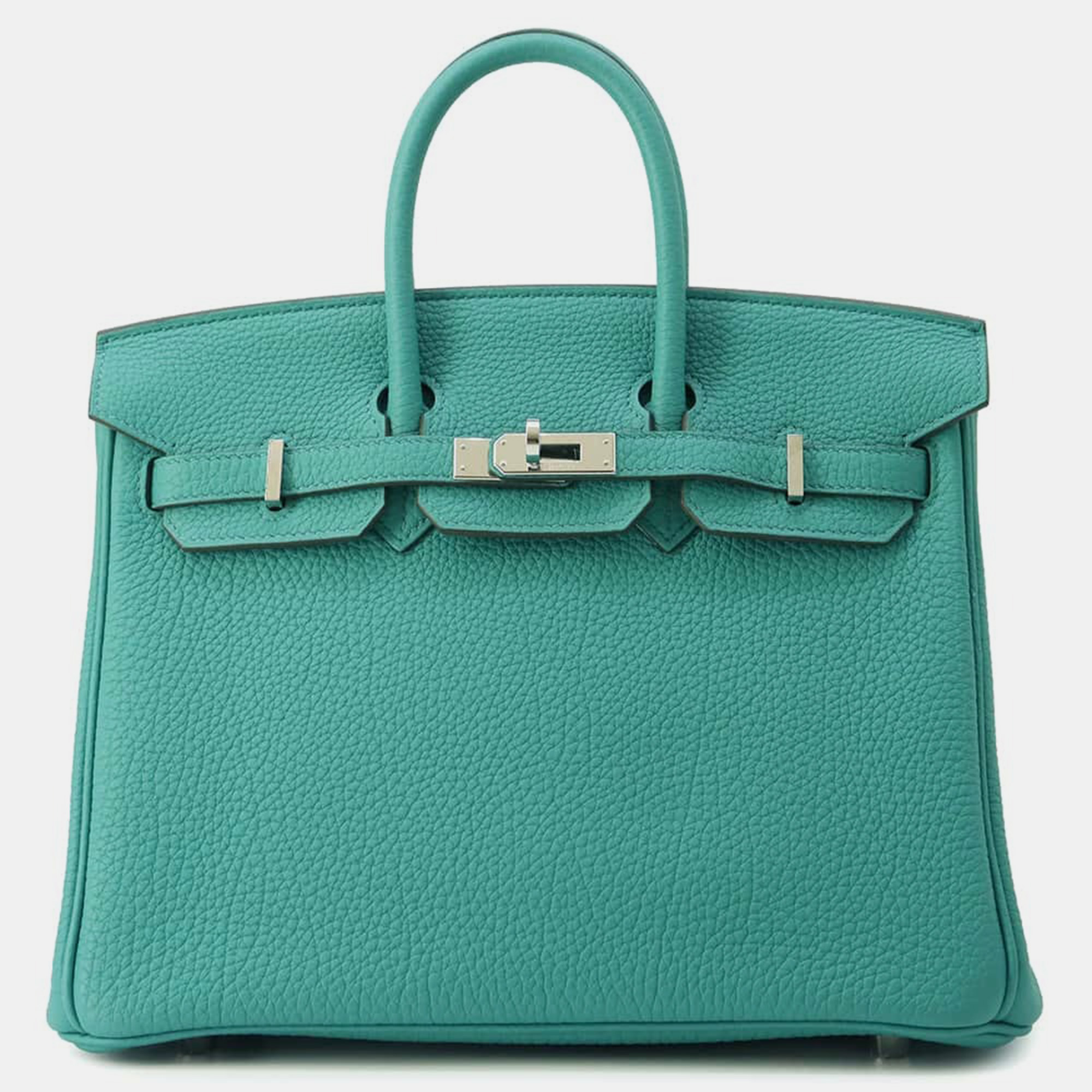 

Hermes Togo Leather Birkin 25 Bag, Blue