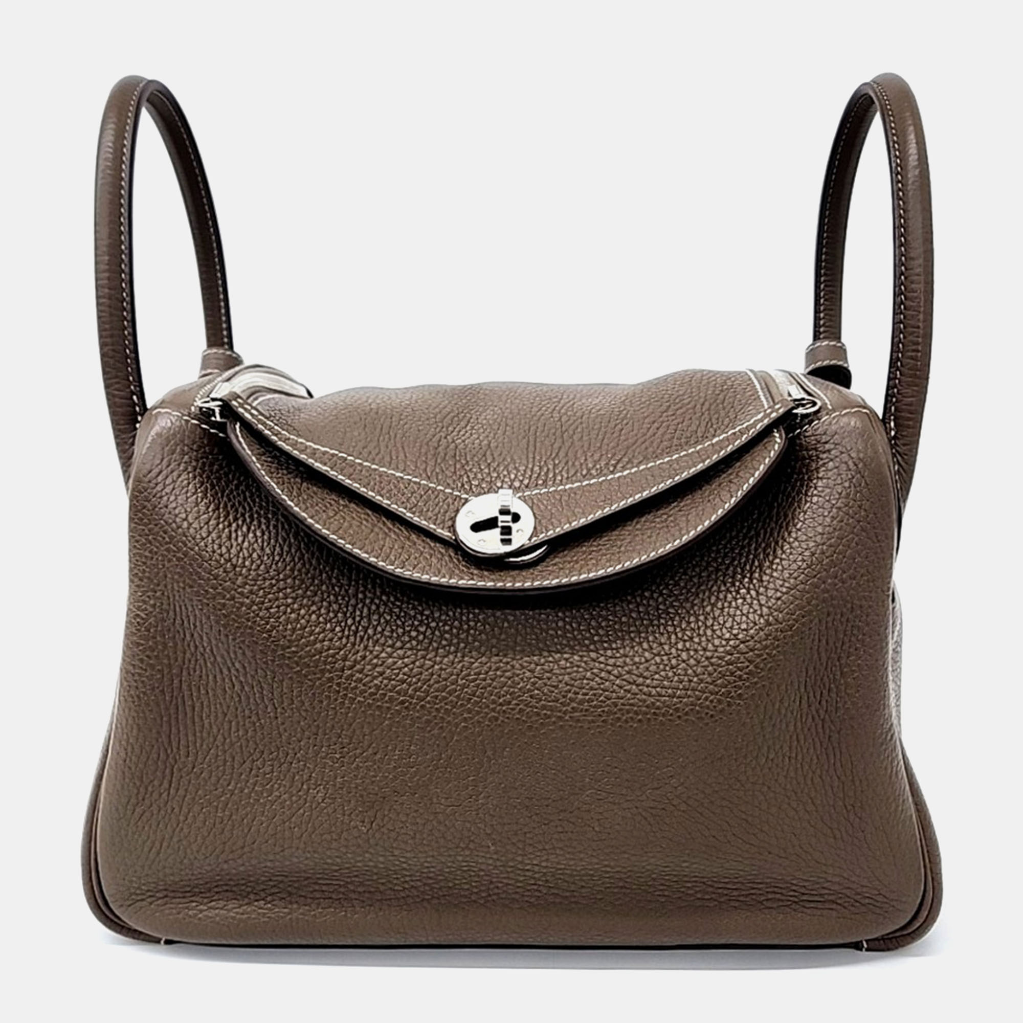 

Hermes Brown Leather Lindy Shoulder Bag