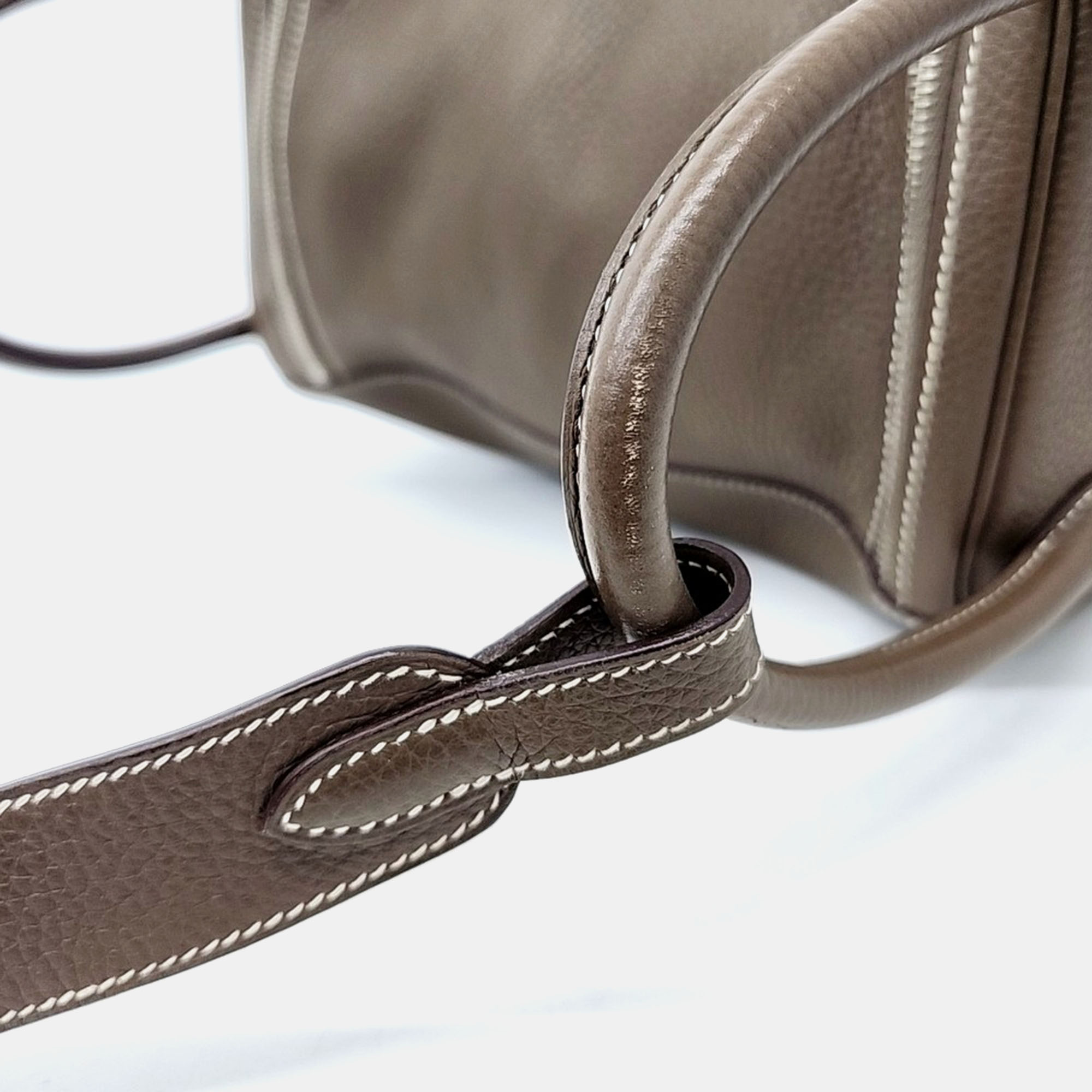 Hermes Brown Leather Lindy 30 bag 