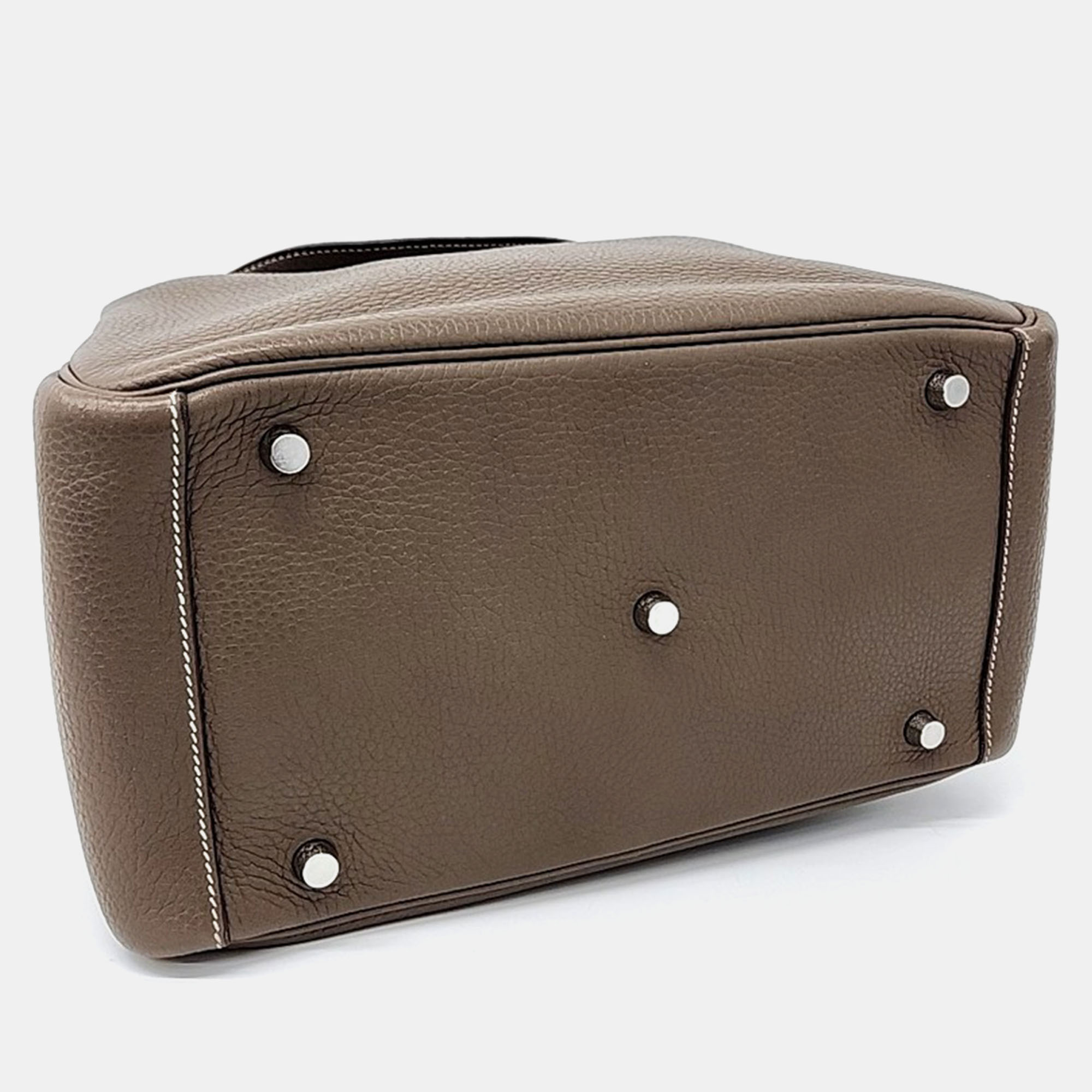 Hermes Brown Leather Lindy 30 bag 