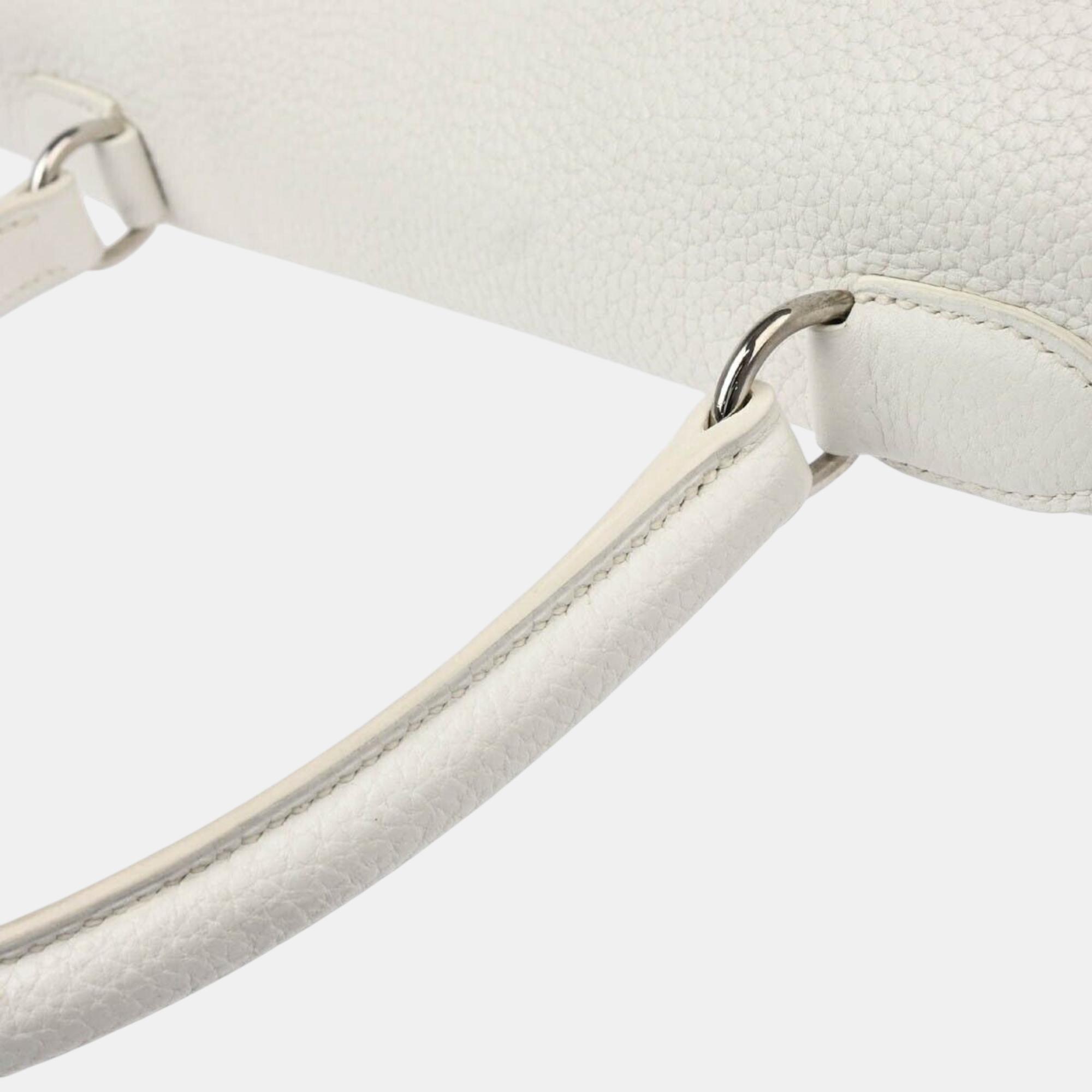 Chanel Black Leather Medium Classic Double Flap Shoulder Bag 