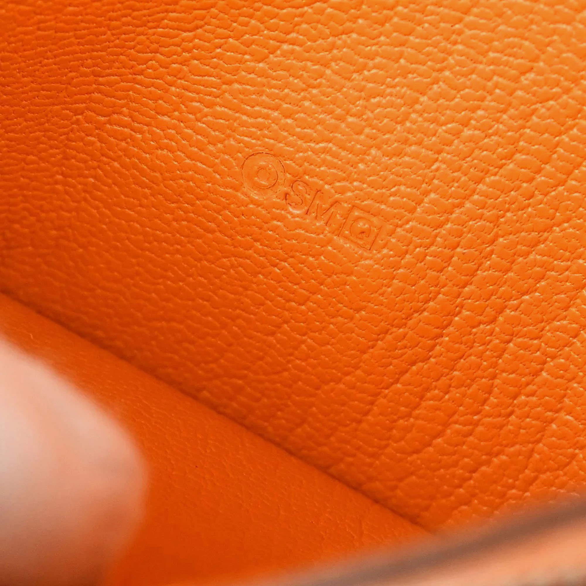 Hermes Orange Chevre Bearn Soufre Bifold Long Wallet 
