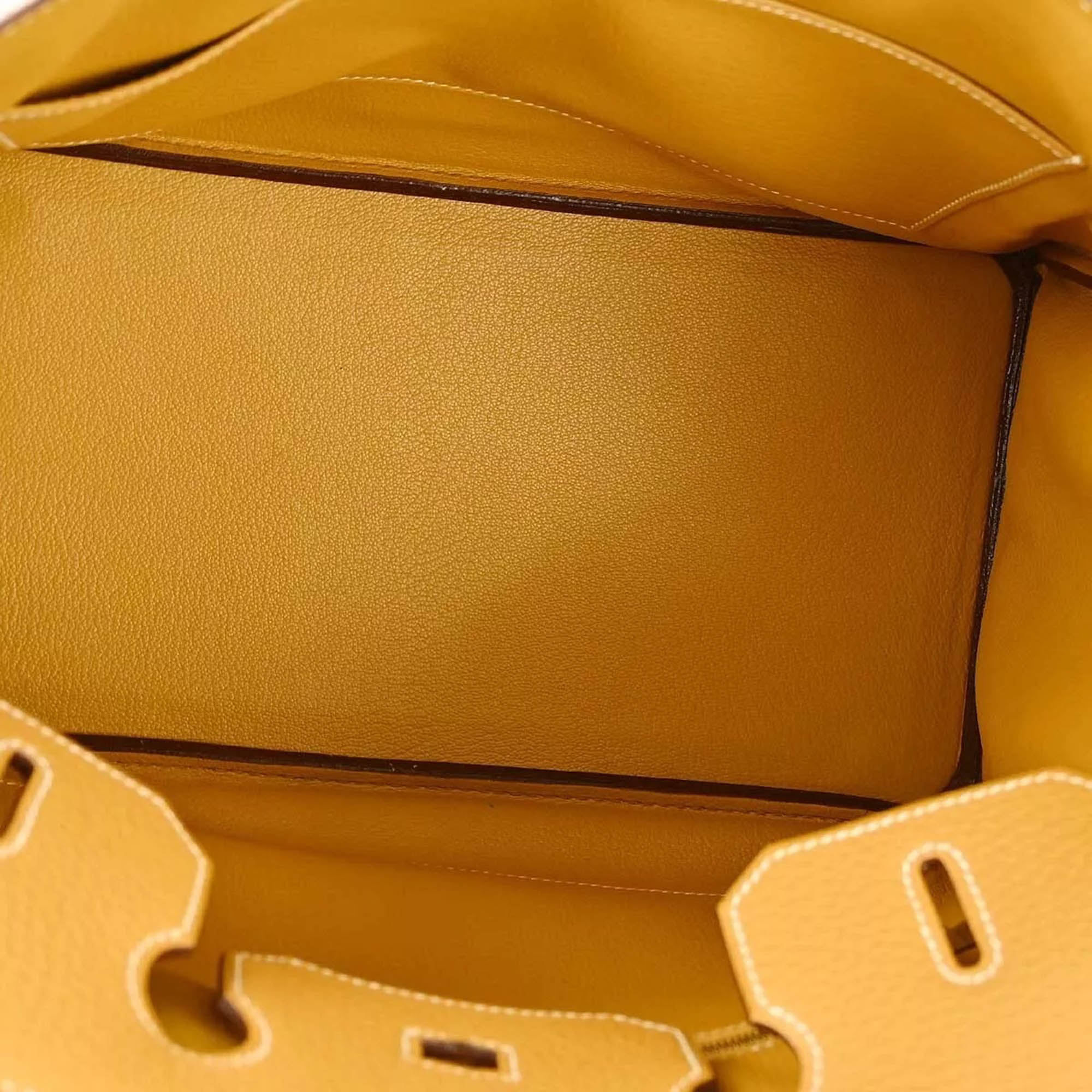 Hermes Natural Sable Fjord Birkin 35 Handbag 