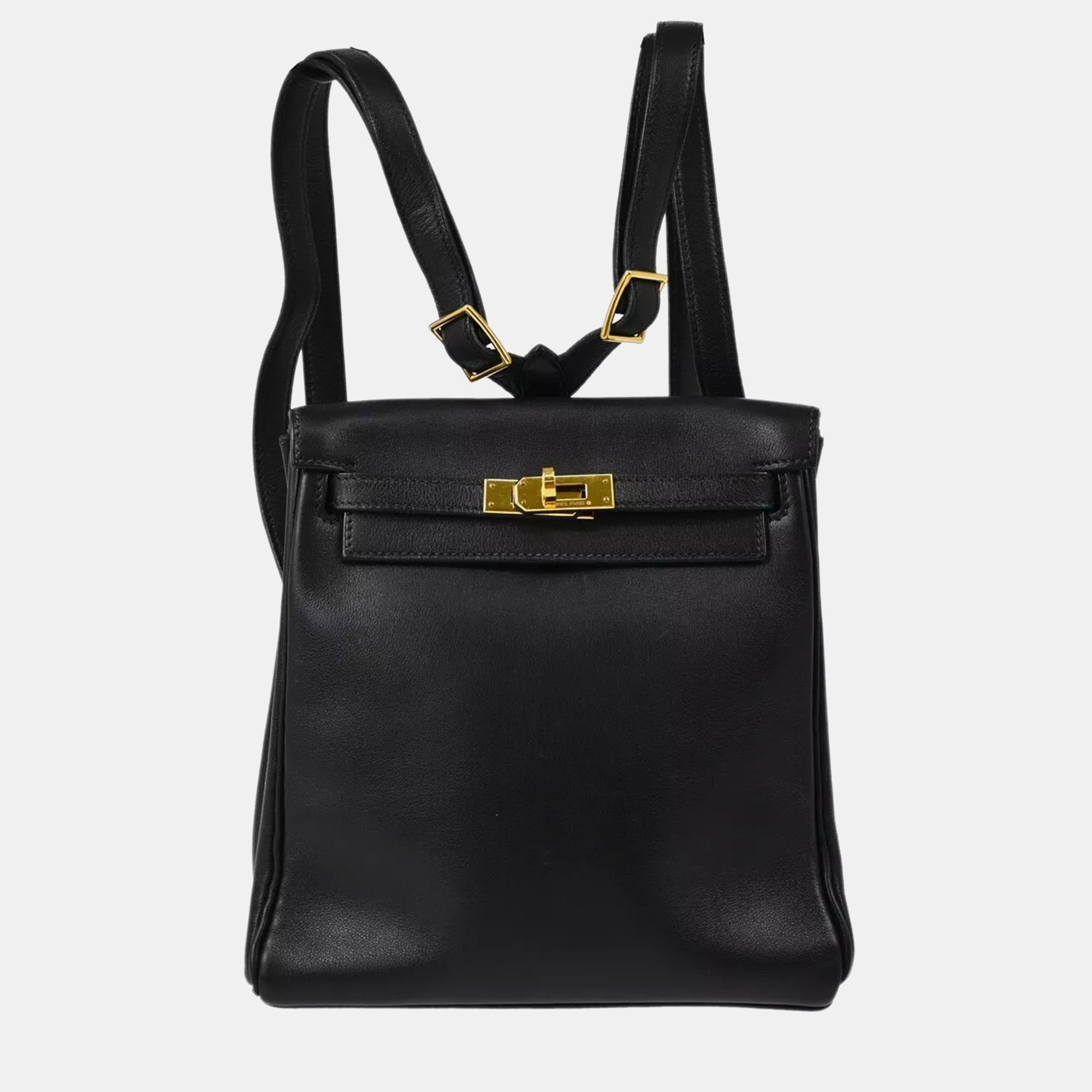 

Hermes Black Box Kelly Ado PM Backpack