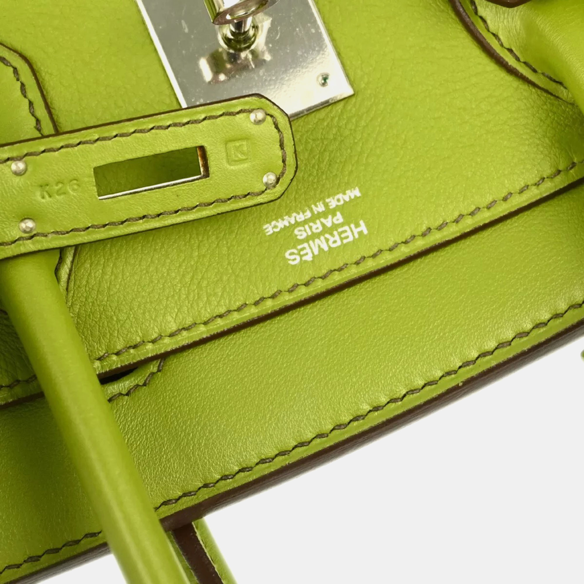 Hermes Green Swift Birkin 30 Handbag 