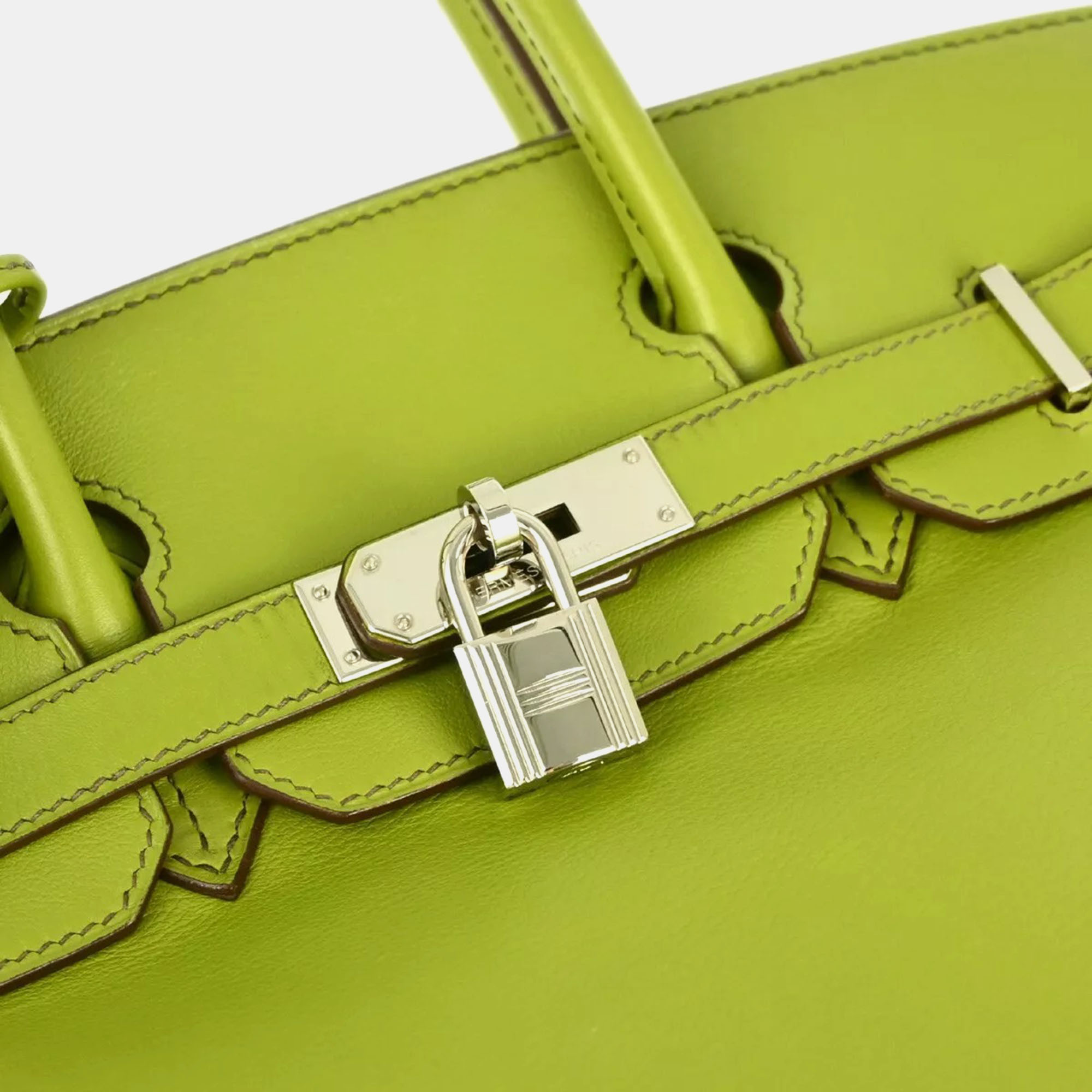 Hermes Green Swift Birkin 30 Handbag 