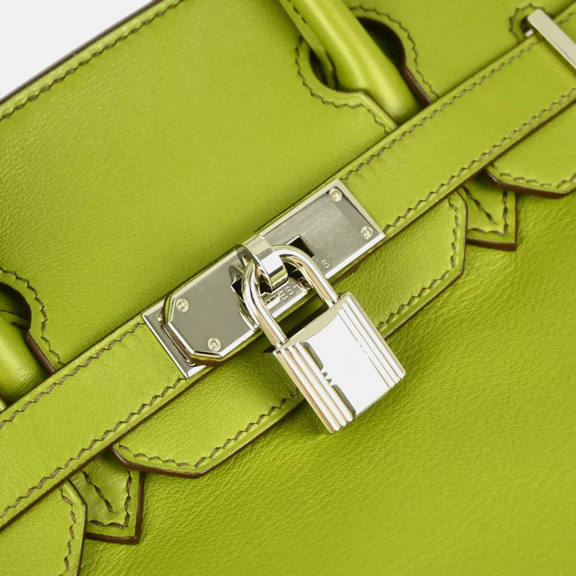 Hermes Green Swift Birkin 30 Handbag 