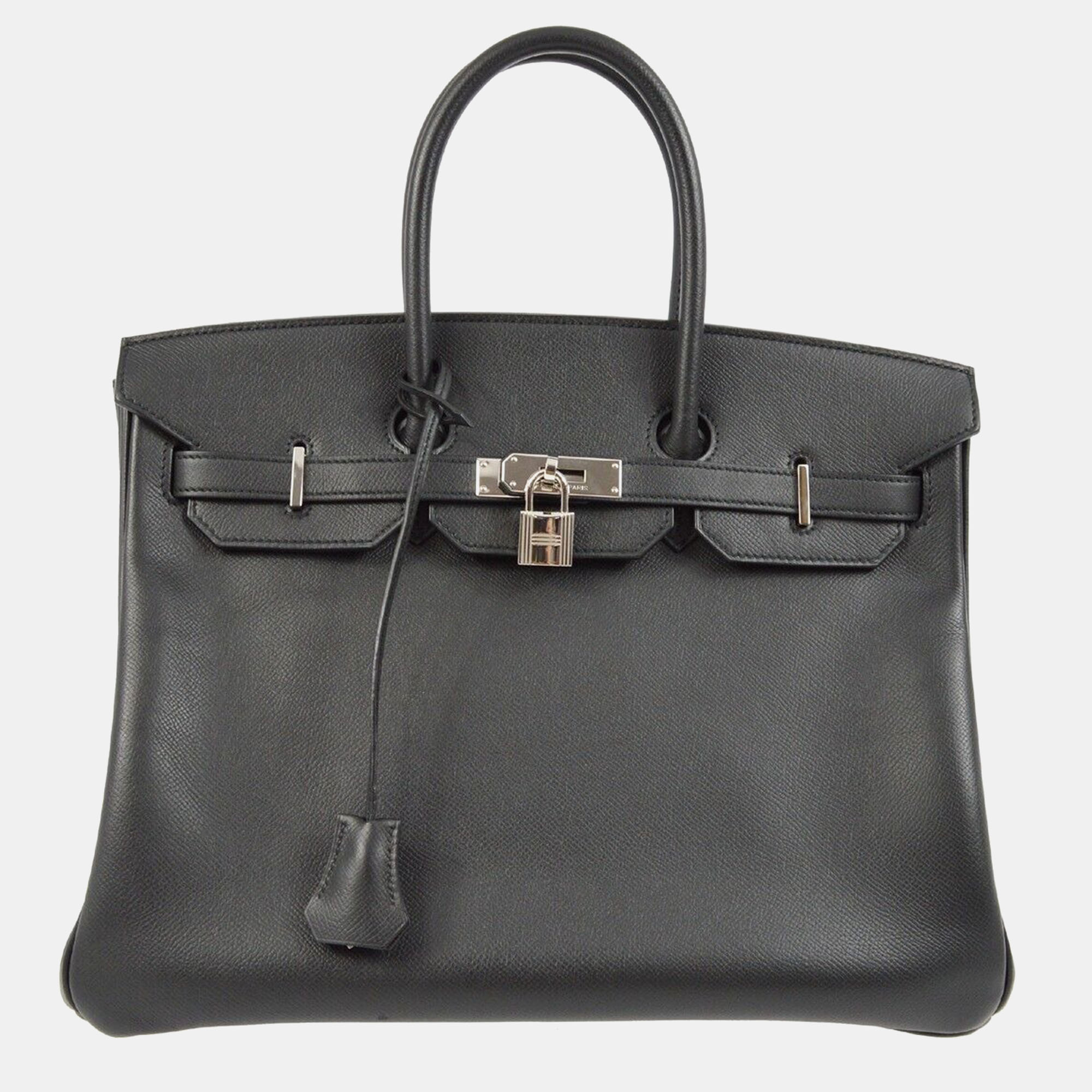 

Hermes Black Epsom Birkin 35 Handbag