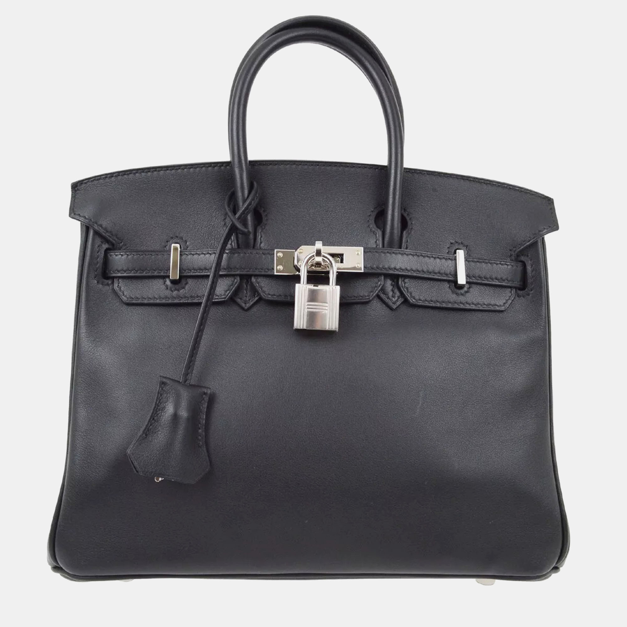 

Hermes Black Swift Birkin 25 Handbag