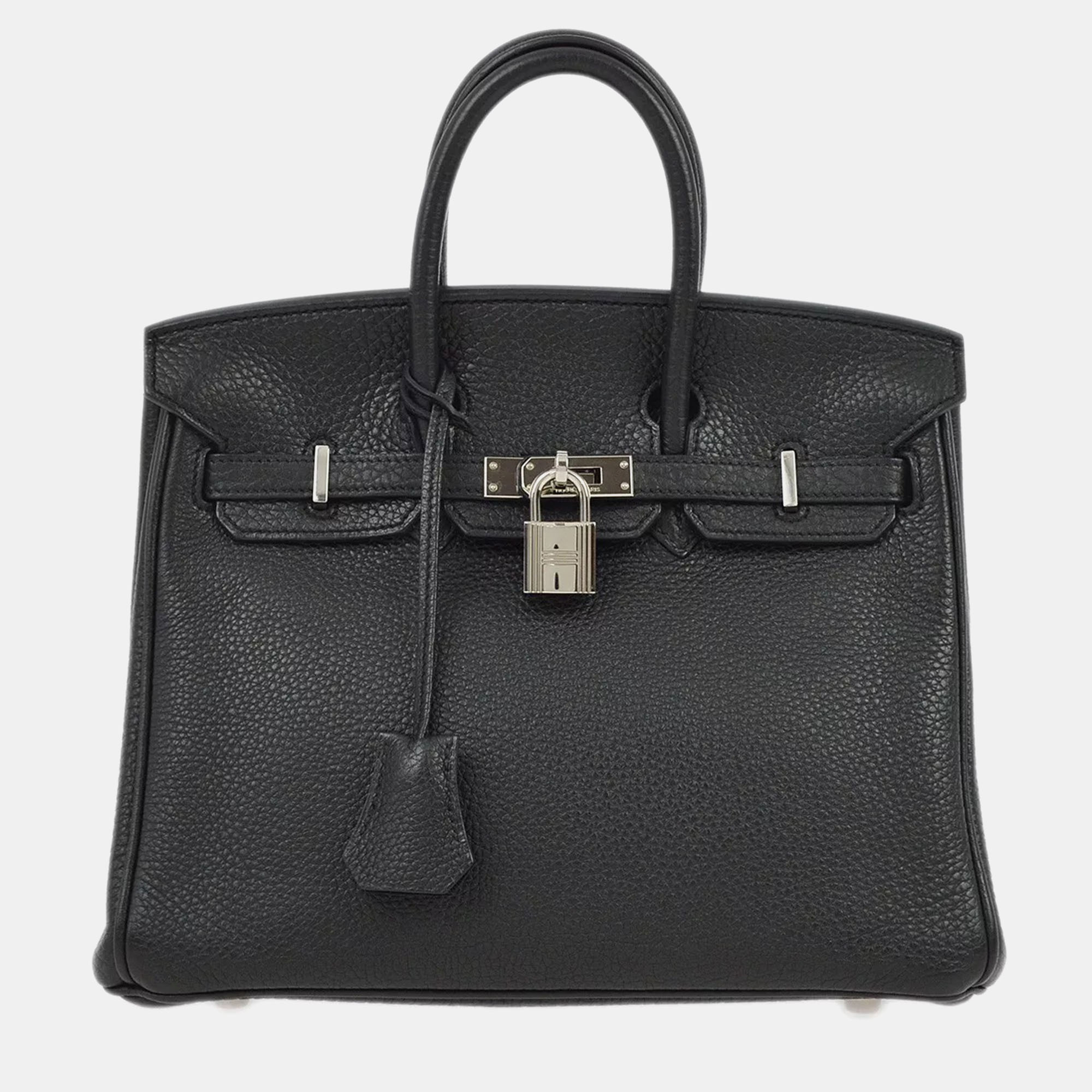 

Hermes Black Togo Birkin 25 Handbag