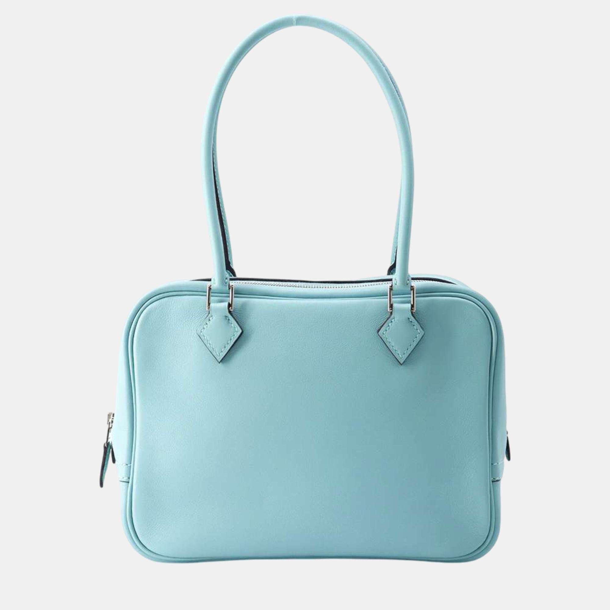 

Hermes Plume Blue Atoll Swift Leather Size Mini