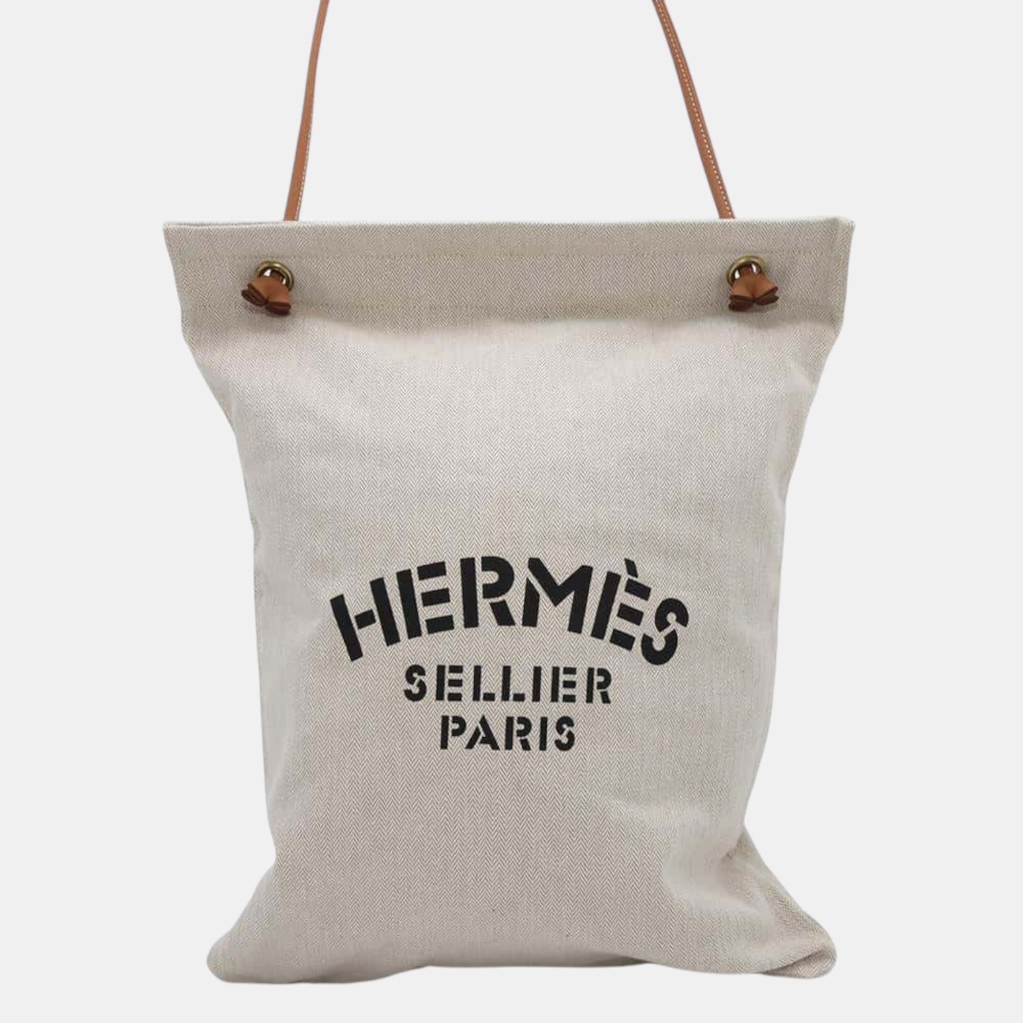 

Hermes Aline Beige Cotton Size Gm