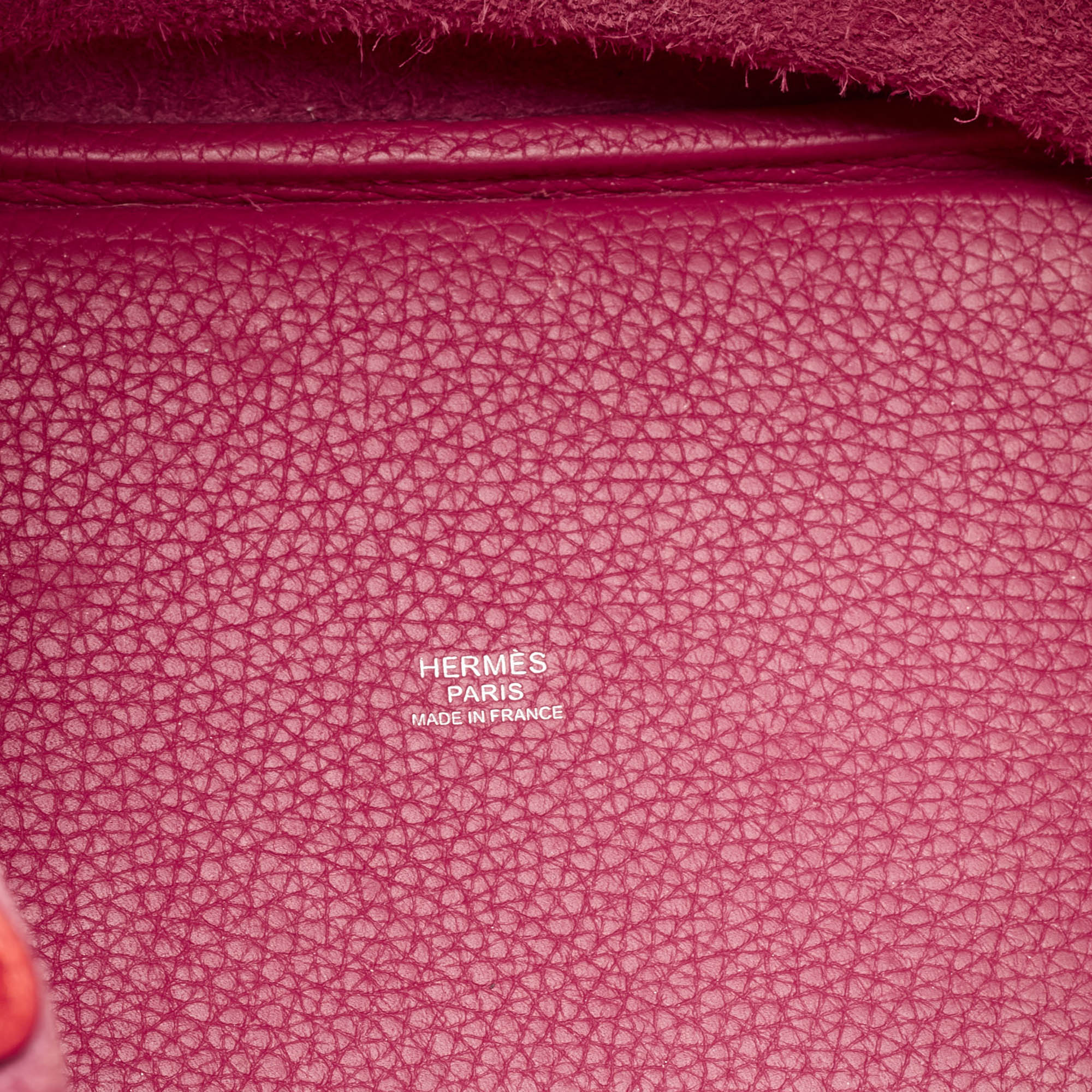 Hermes Rose Mexico/Rouge Coeur Taurillon Clemence Leather Picotin Lock 18 Bag 