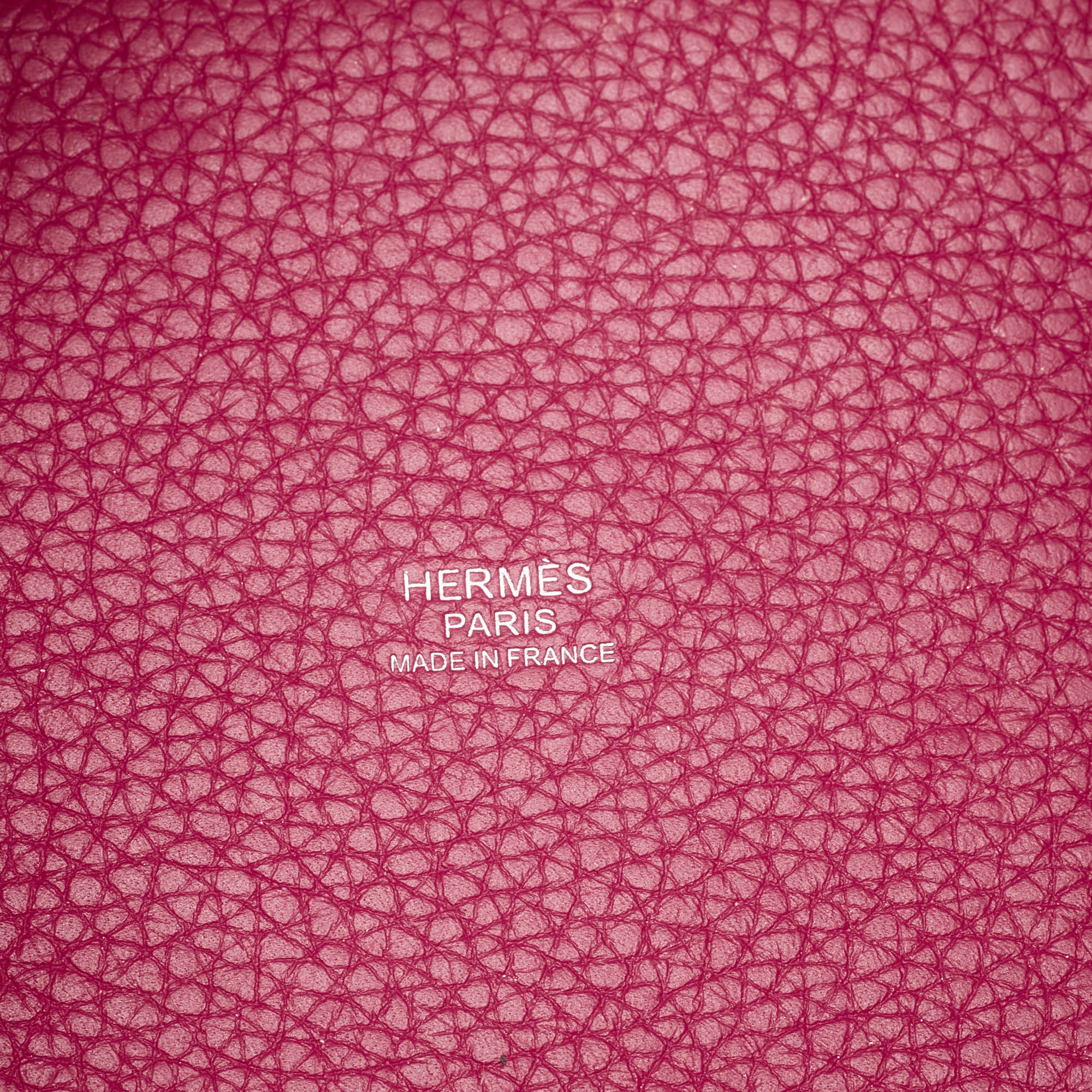 Hermes Rose Mexico/Rouge Coeur Taurillon Clemence Leather Picotin Lock 18 Bag 