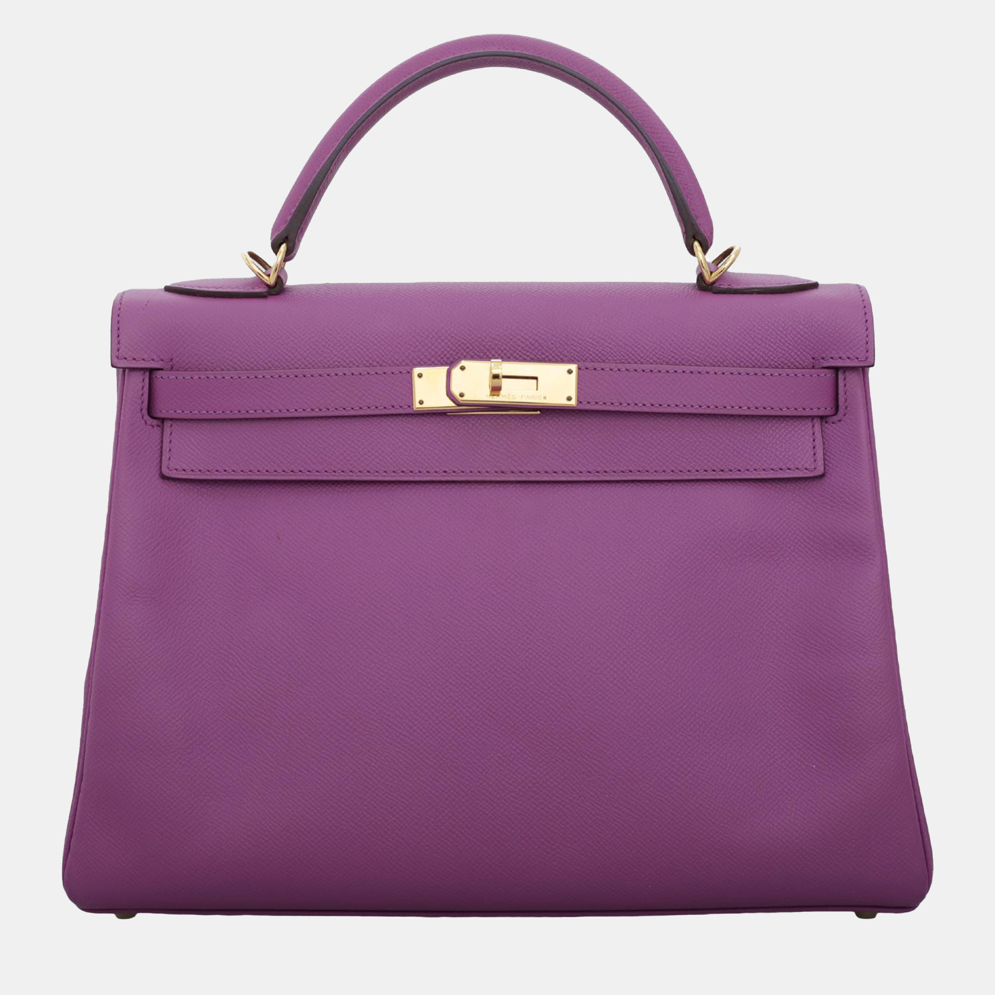 

Hermes Anemone Epsom Leather Kelly 32 Tote Bag, Purple