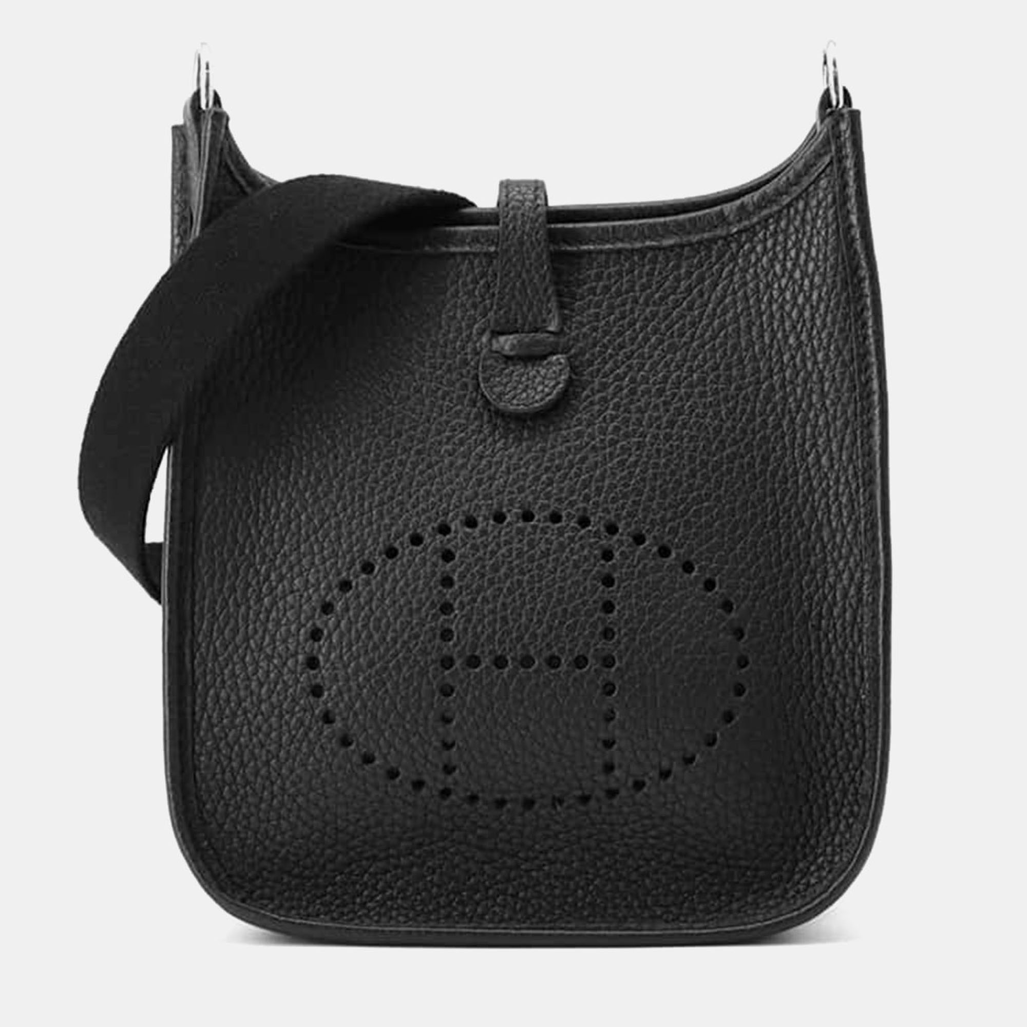 

Hermes Evelyne Black Taurillon Clemence Size Tpm