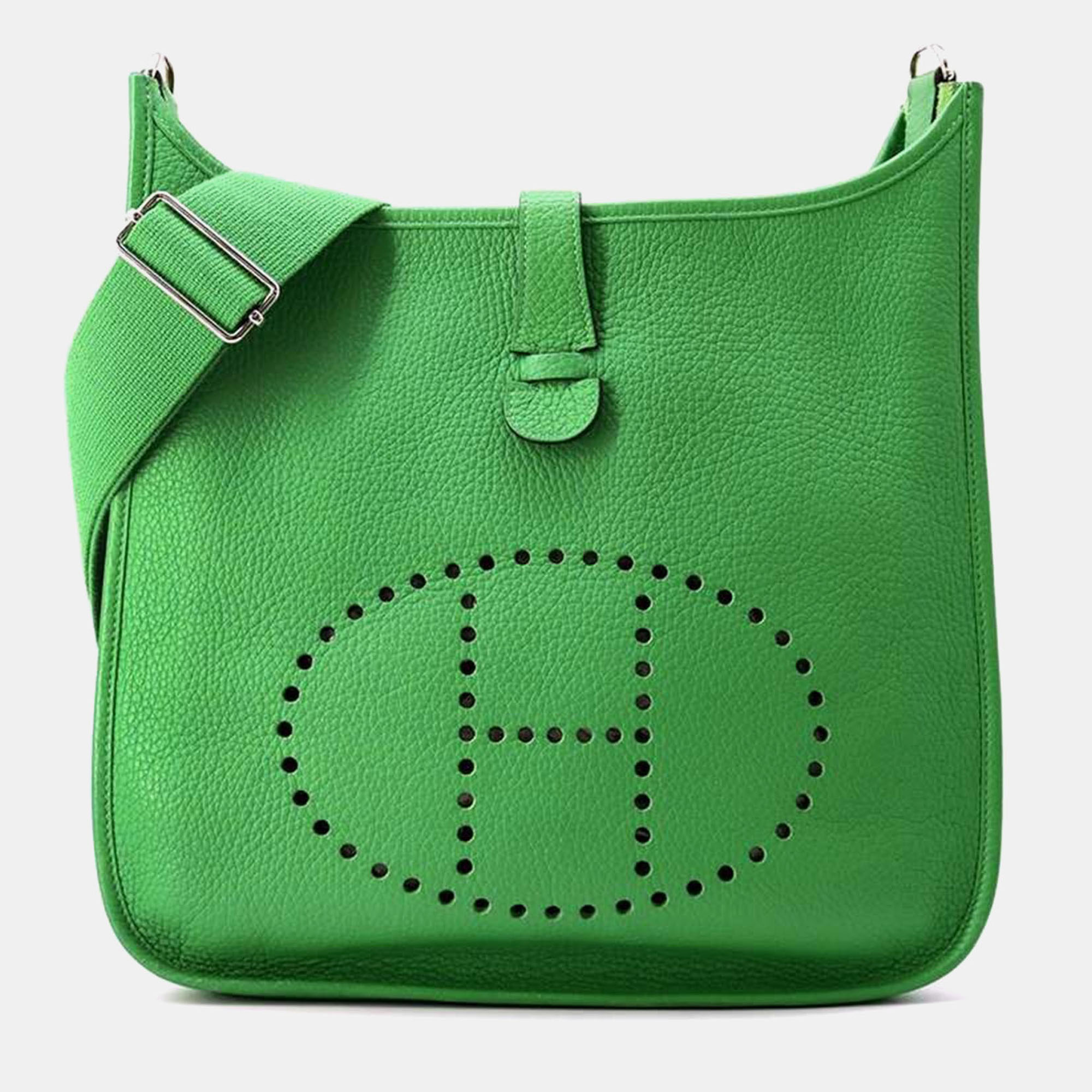 

Hermes Evelyne3 Bamboo Taurillon Clemence Size Gm, Green