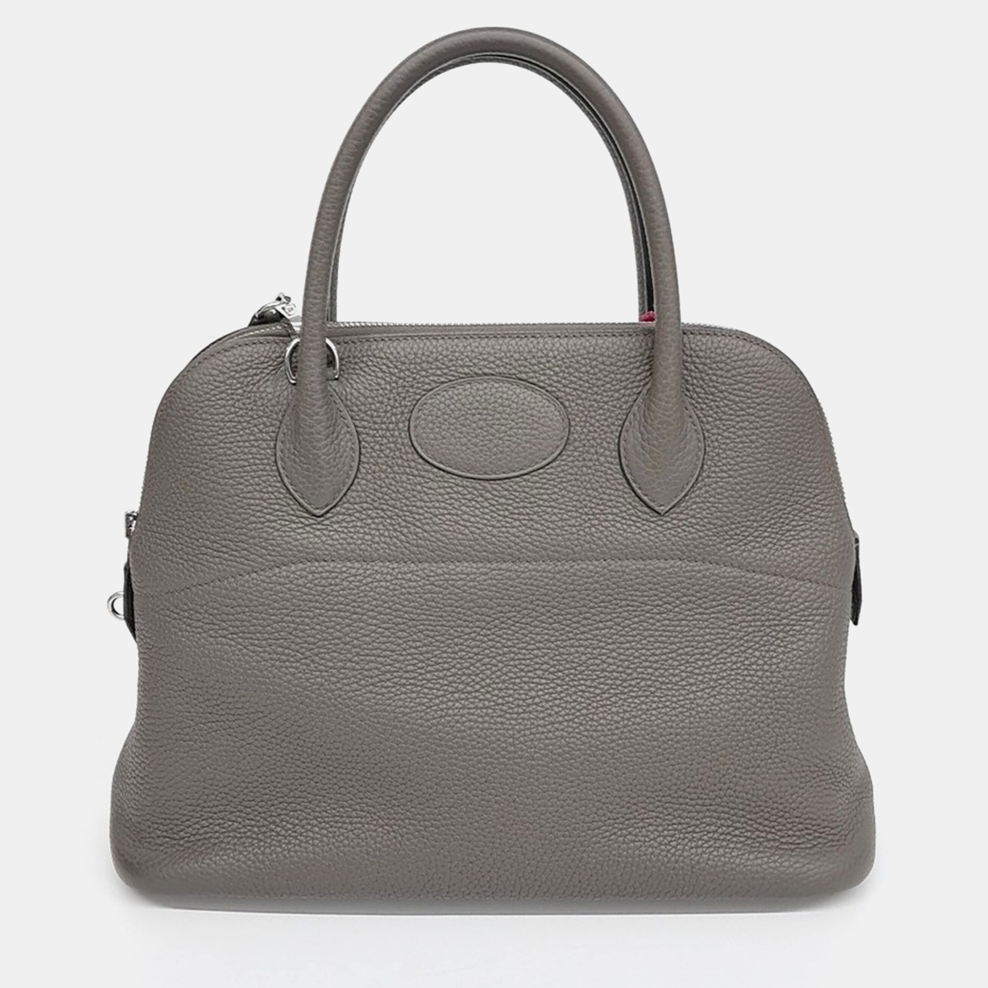 

Hermes Grey Leather Bolid 31 bag
