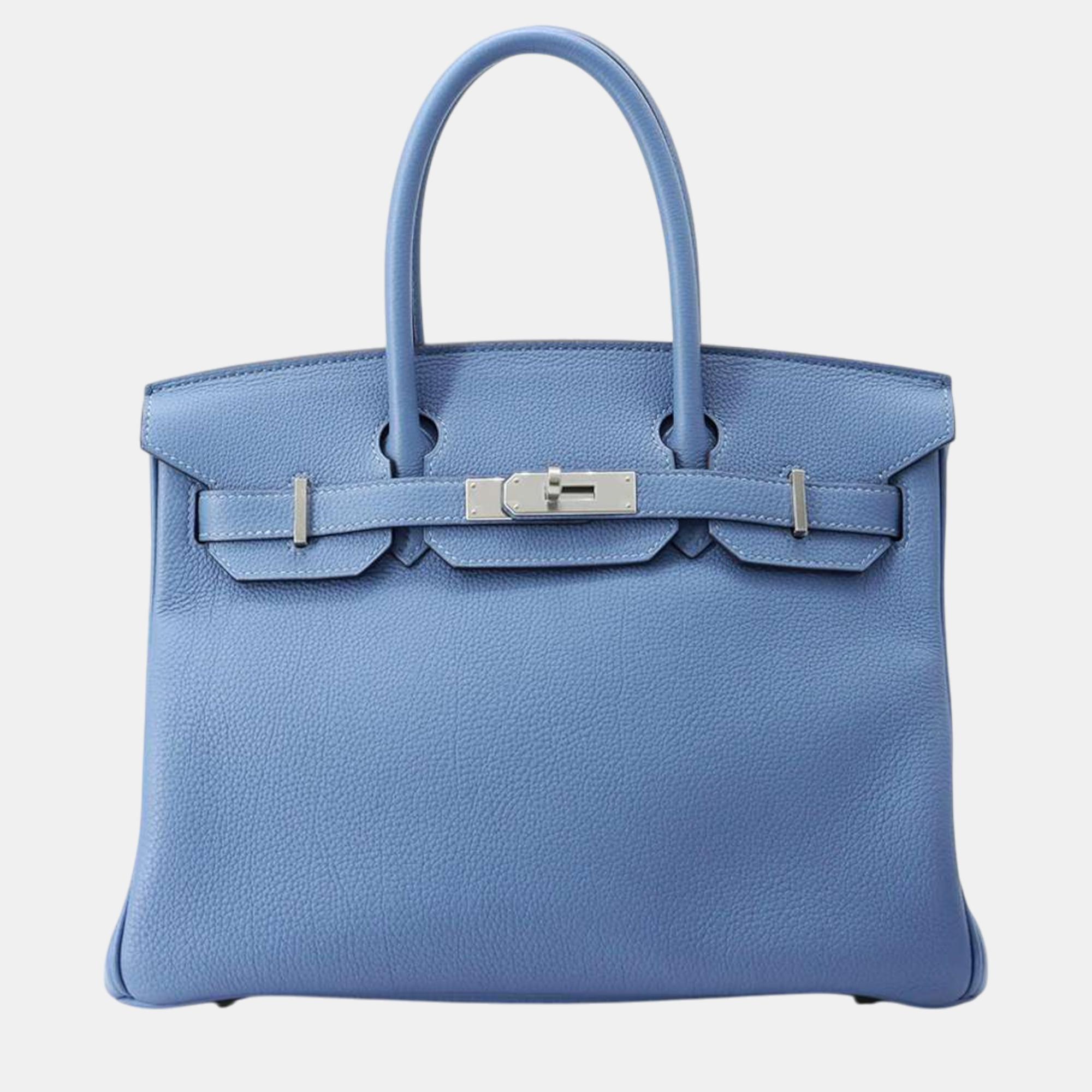 

Hermes Birkin Azur Togo Leather Size, Blue