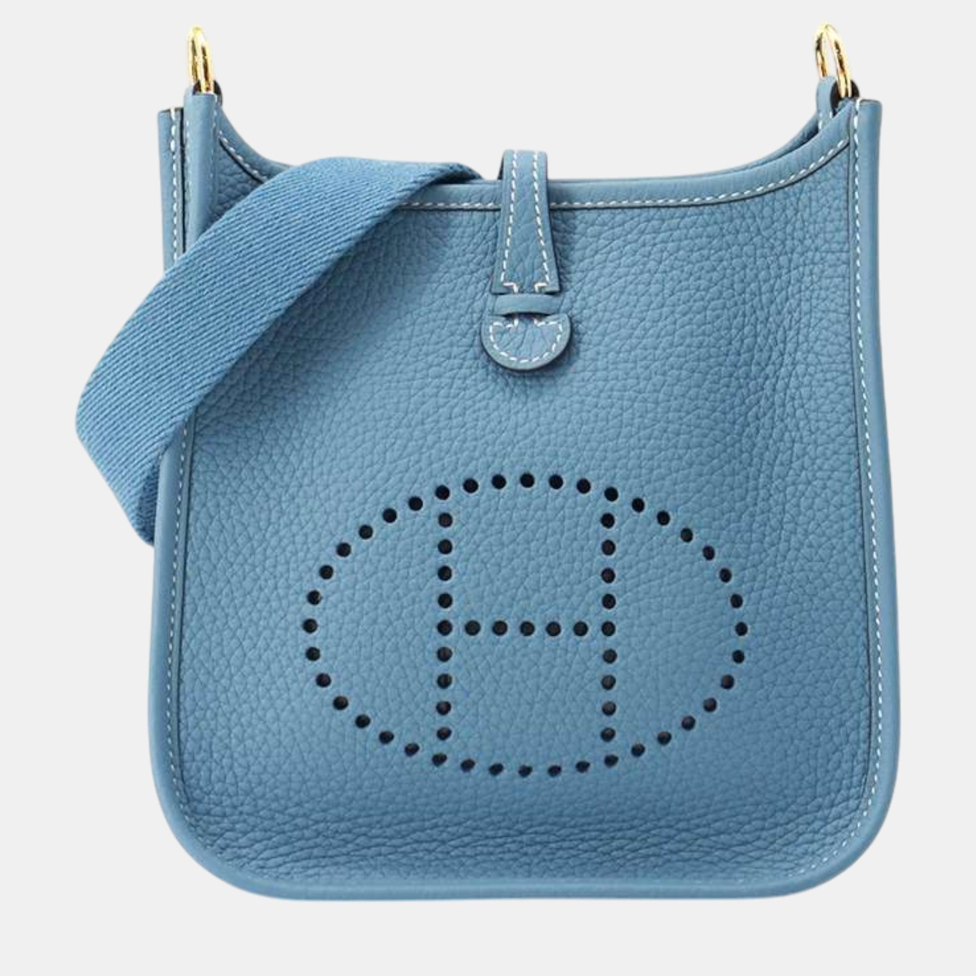 

Hermes Evelyn New Blue Jean Taurillon Clemence Size Tpm