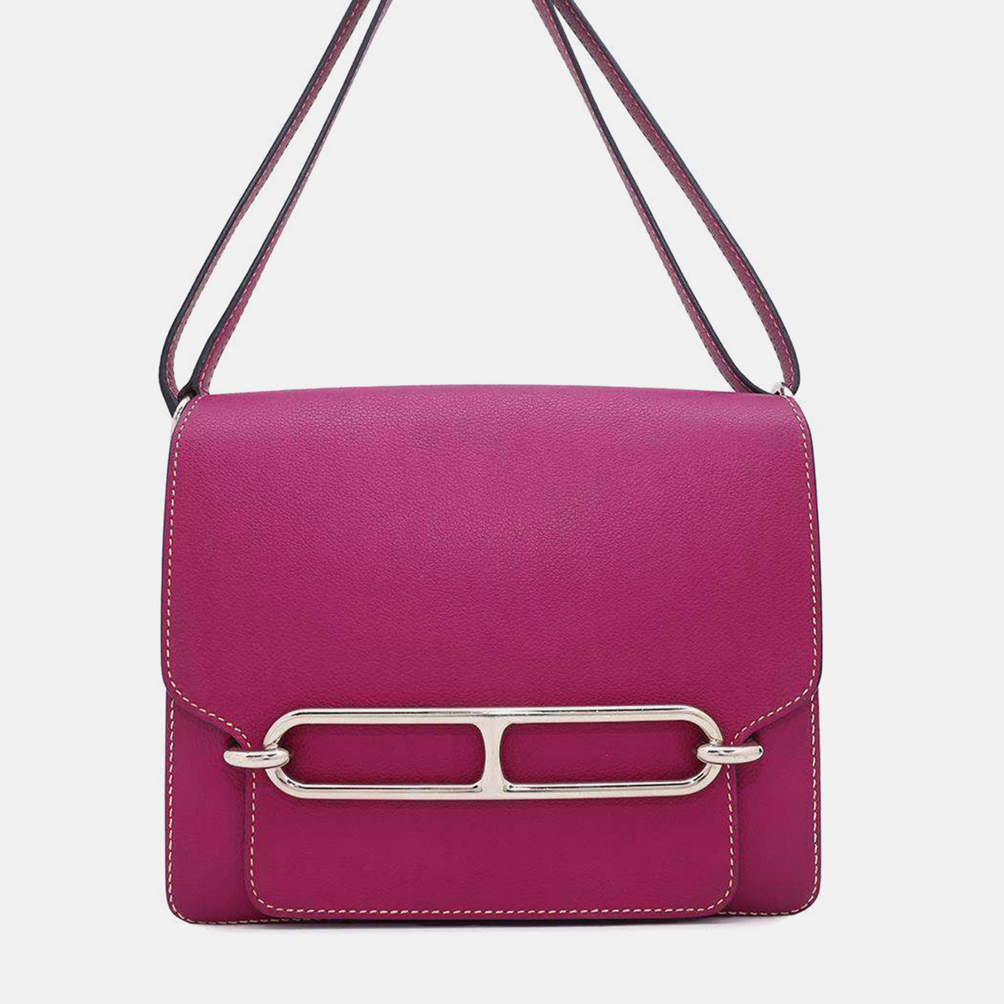 

Hermes Rose Purple Evercolor Roulis 23 Shoulder Bag