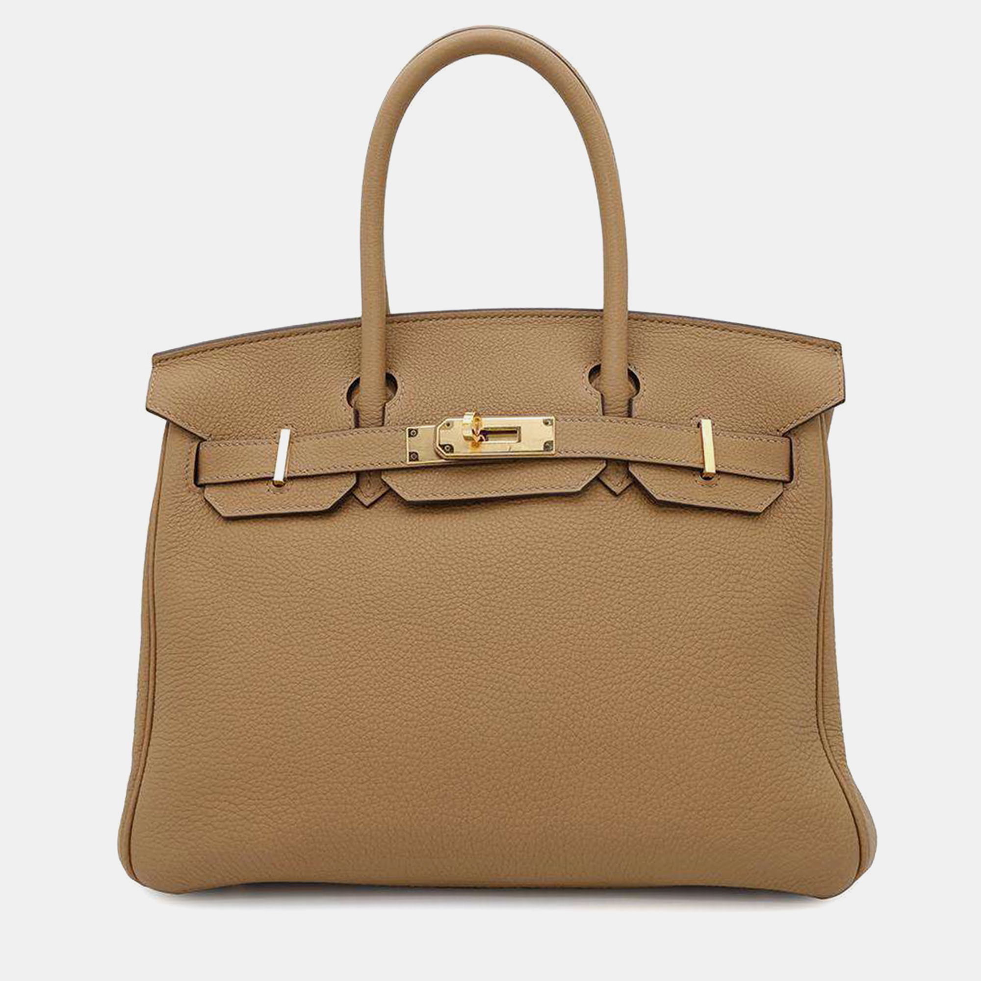 

Hermes Biscuit Togo Leather Birkin 30 Handbag, Brown