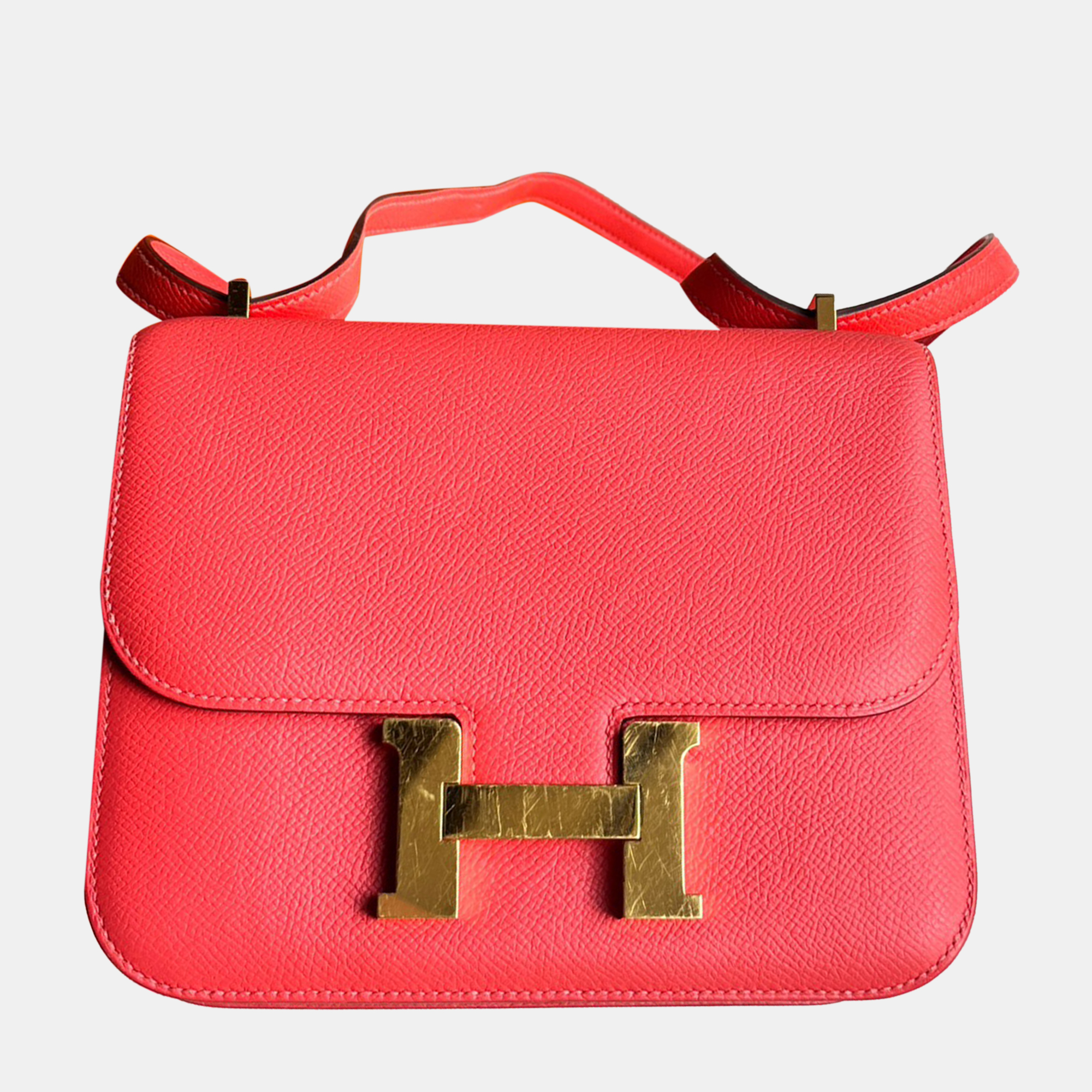 

Hermes Jaipur Pink Epsom Leather Constance 19 Shoulder Bag