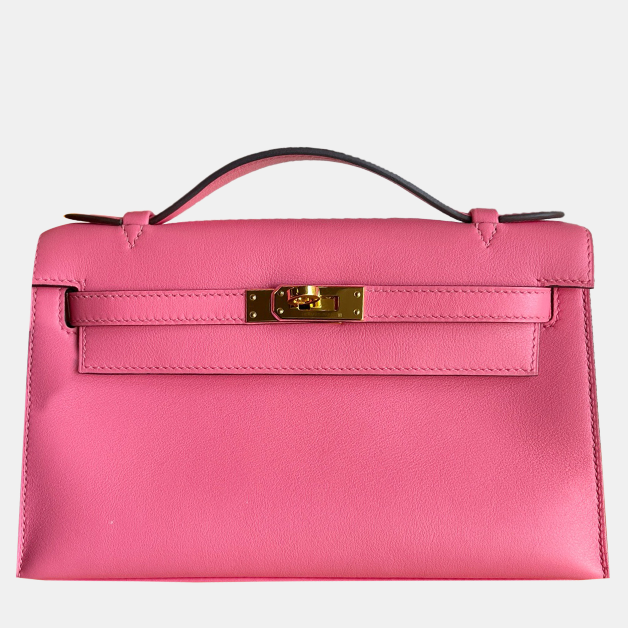 

Hermes Lipstick Pink Mini Kelly I Top Handle Bag