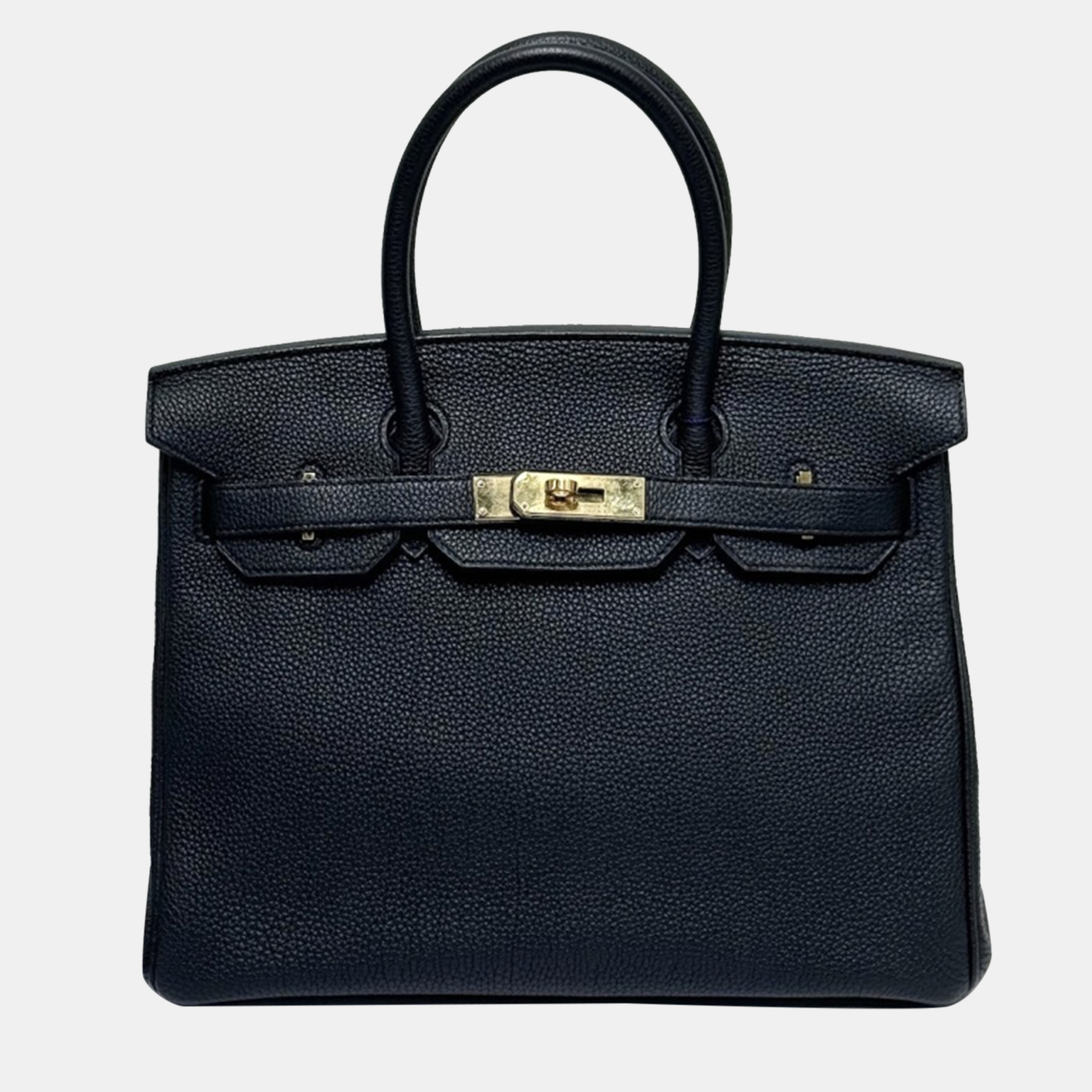 

Hermes Black Togo Leather Birkin 30 Tote Bag