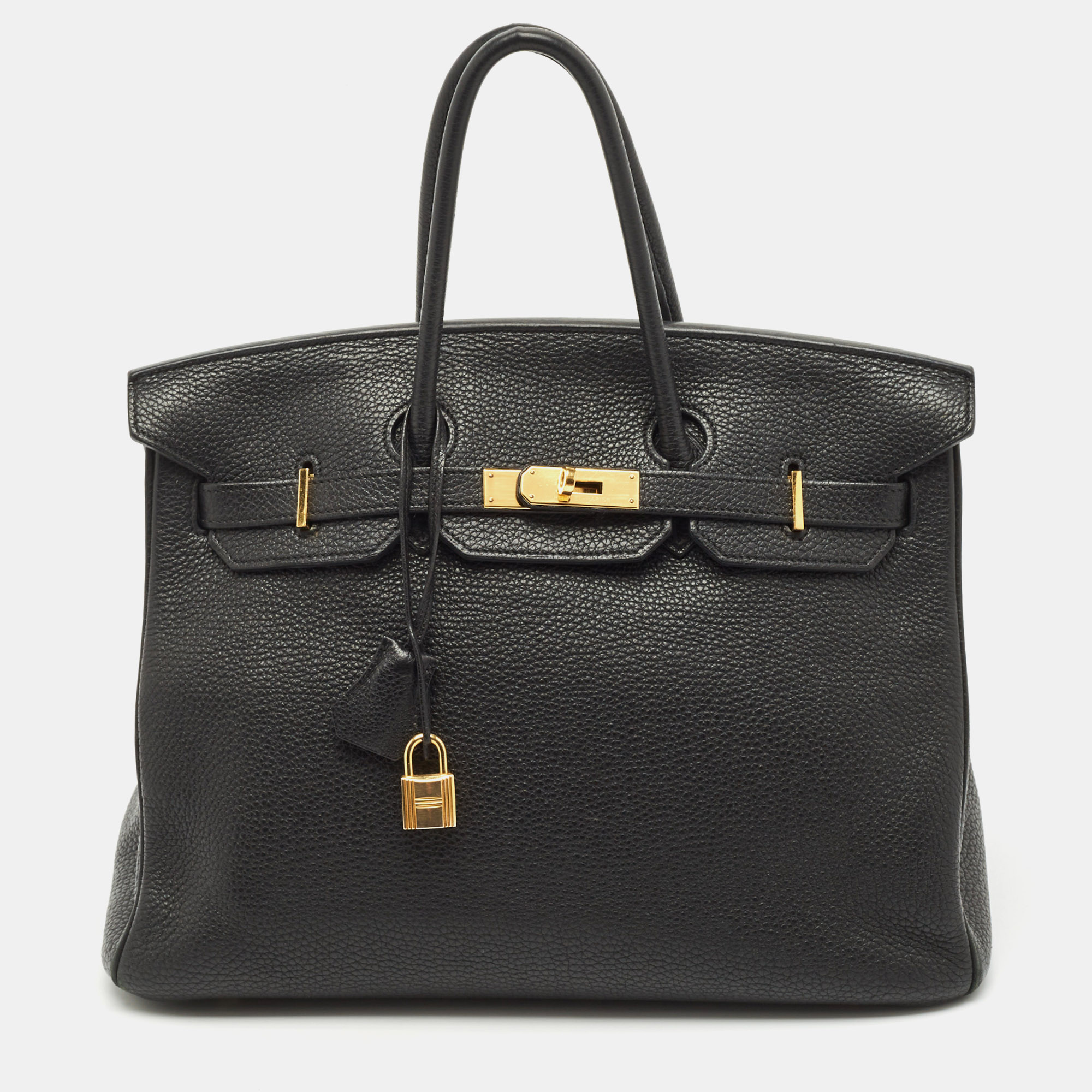 

Hermes Noir Togo Leather Gold Finish Birkin 35 Bag, Black