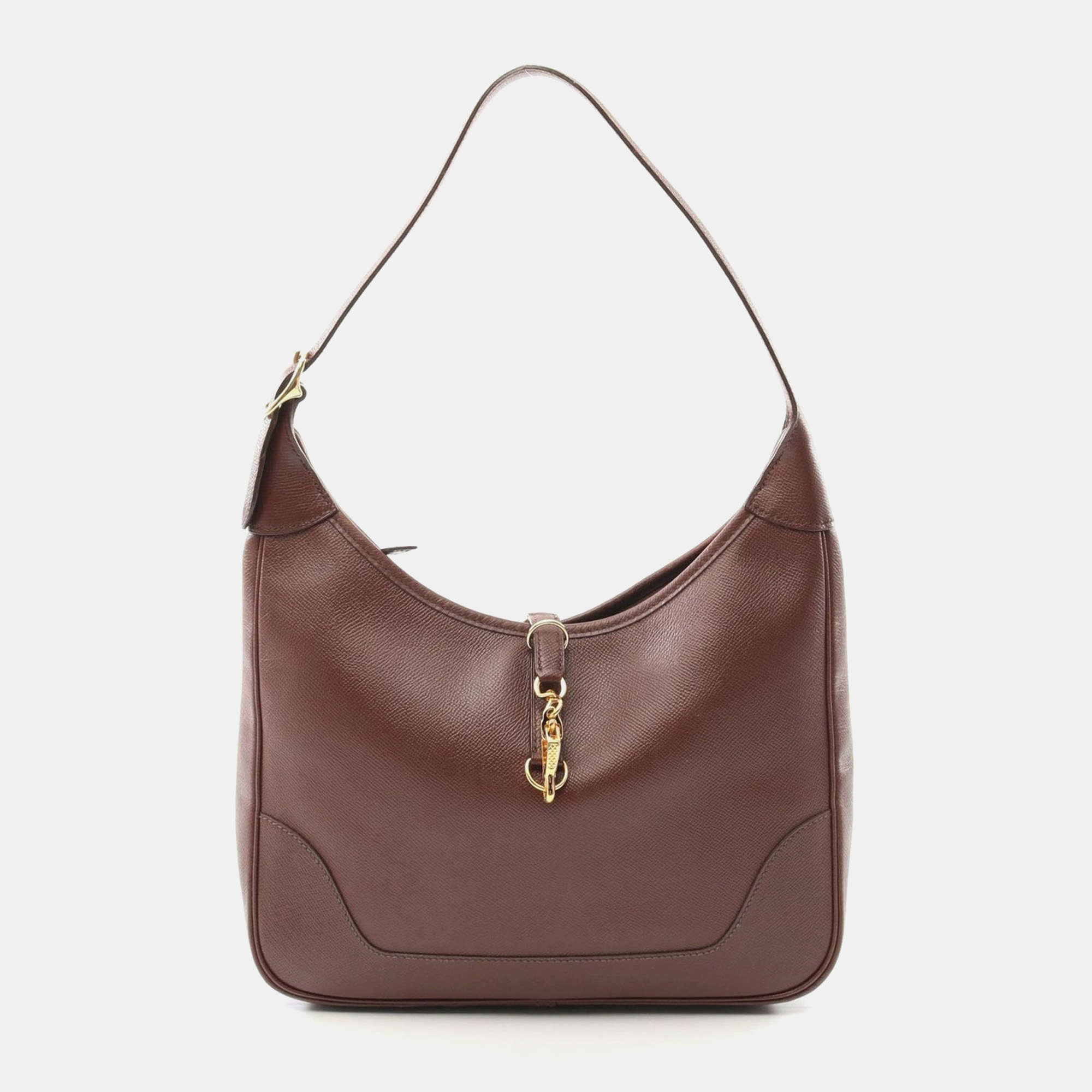

Hermes Brown Trim II Bag Clemence 31 Hobo Bag