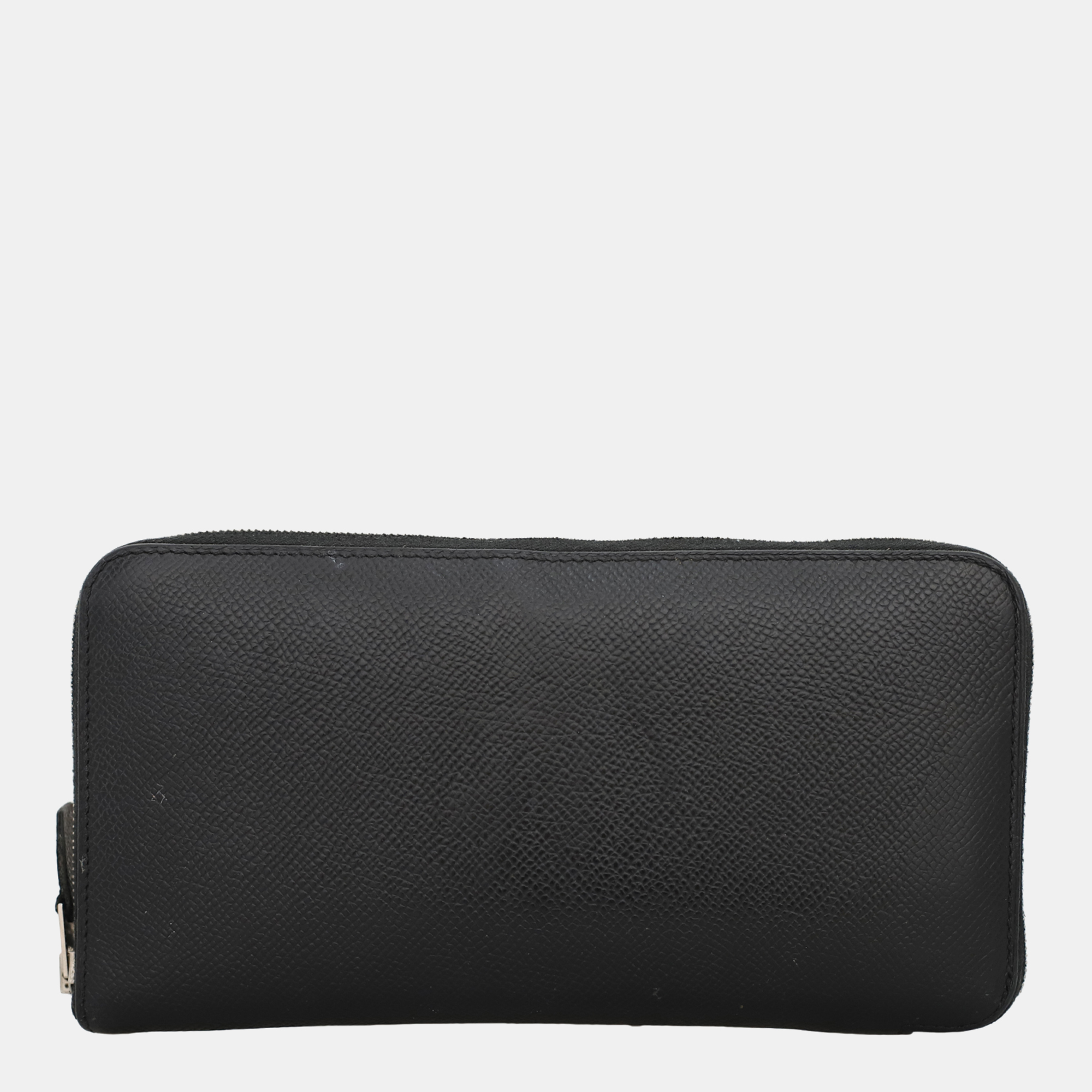 

Leather Zipped Long Wallet, Black