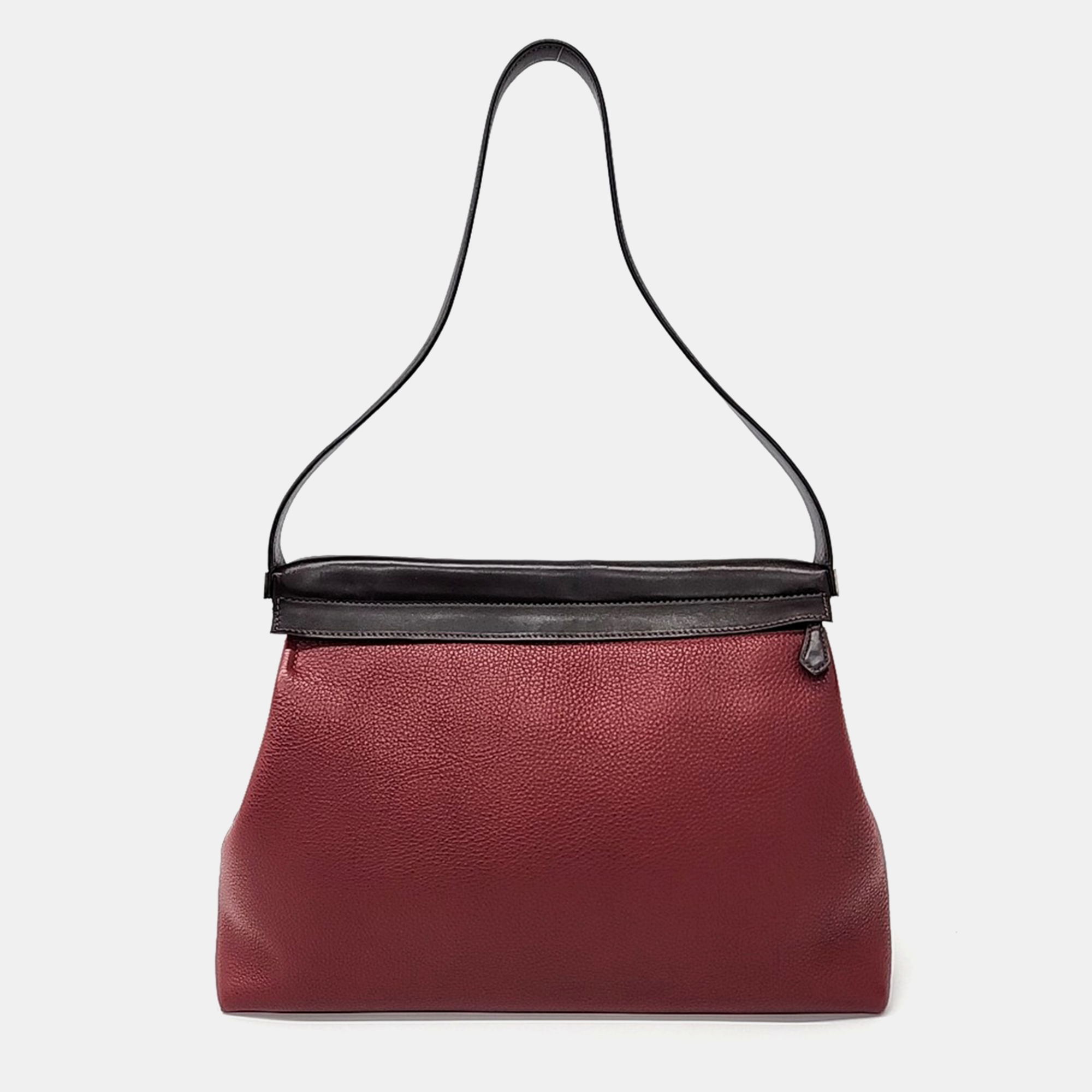 

Hermes Red Leather Yeoh Bag