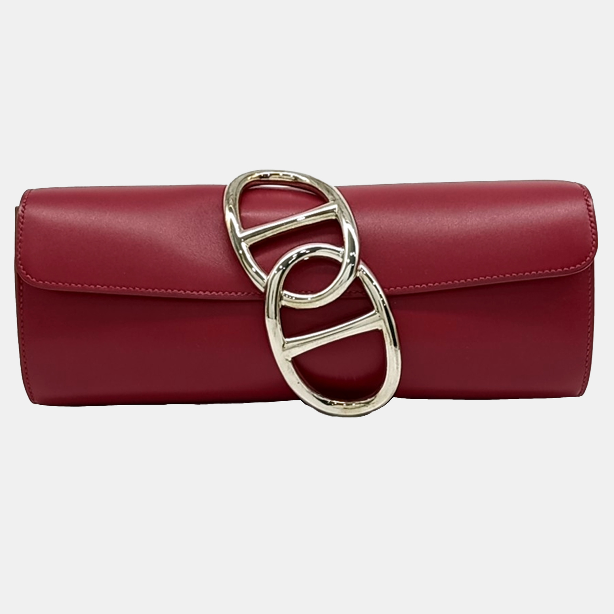 

Hermes Red Leather Easy Clutch
