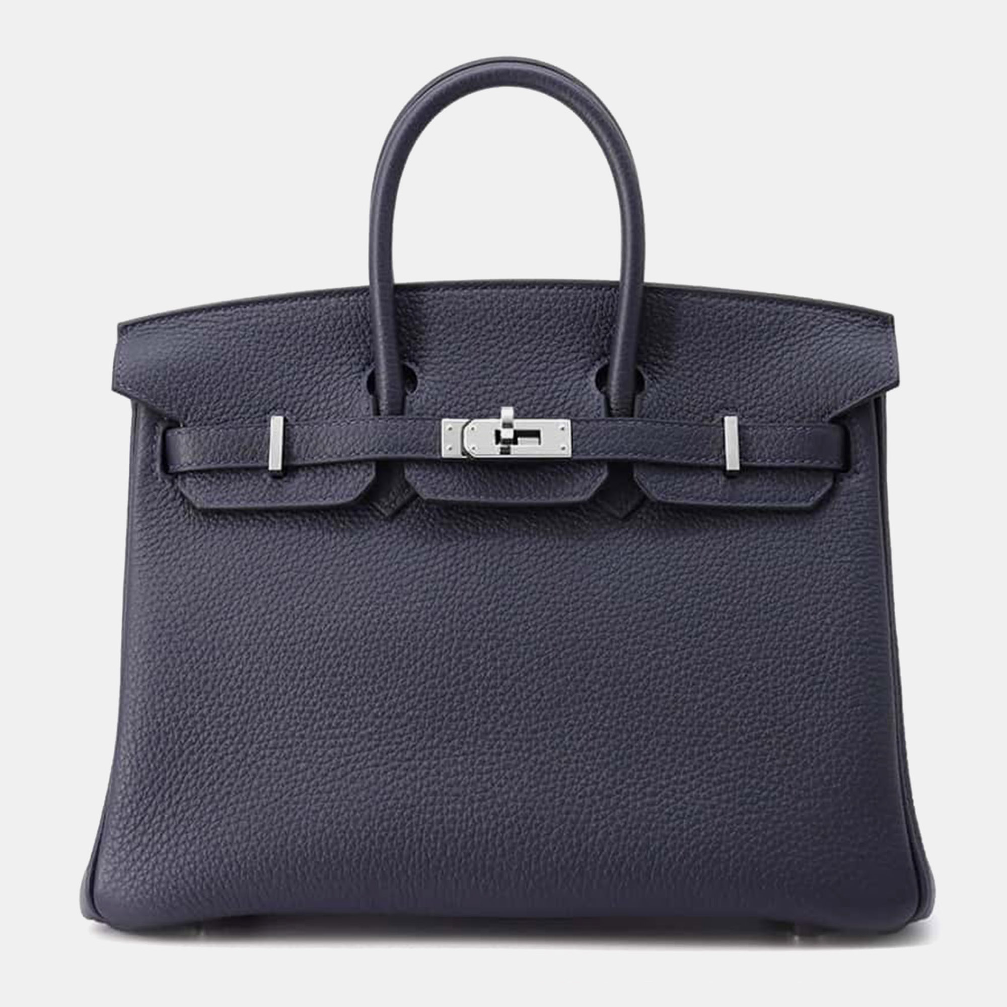 

Hermes Blue Nuit Togo Leather Birkin 25 Tote Bag