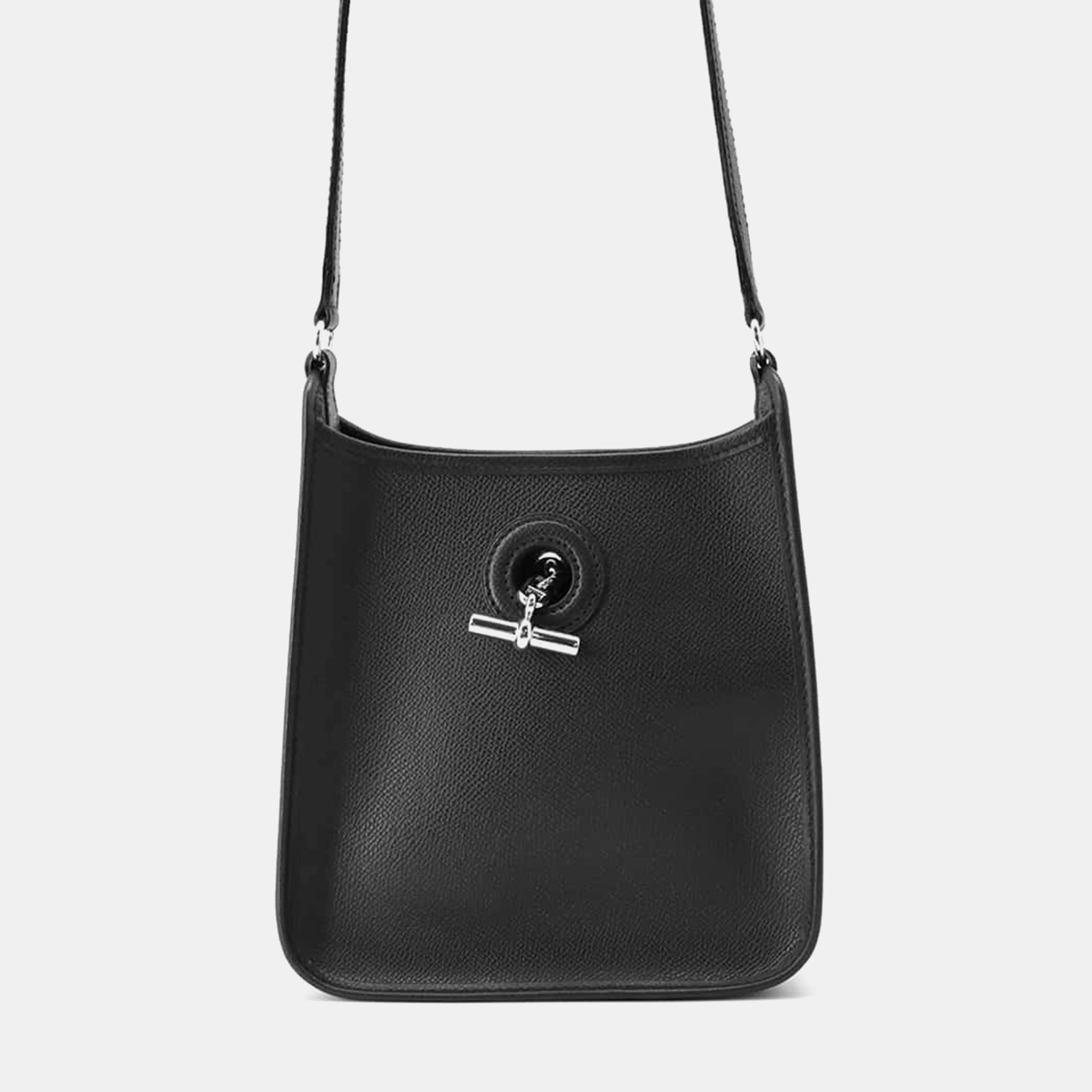 

Hermes Black Epsom Leather Vespa TPM Shoulder Bag