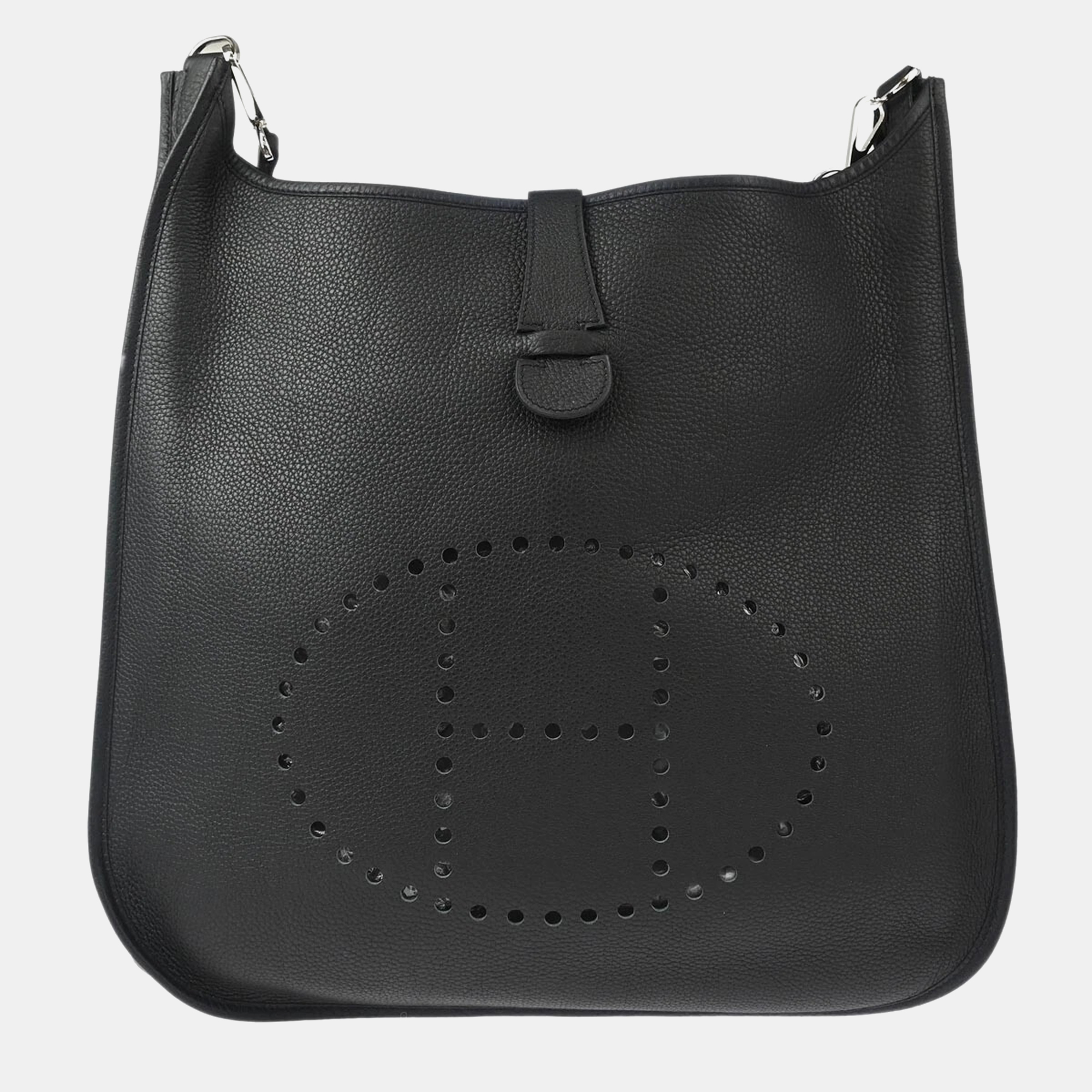 

Hermes Black Togo Leather Evelyne II GM Shoulder Bag