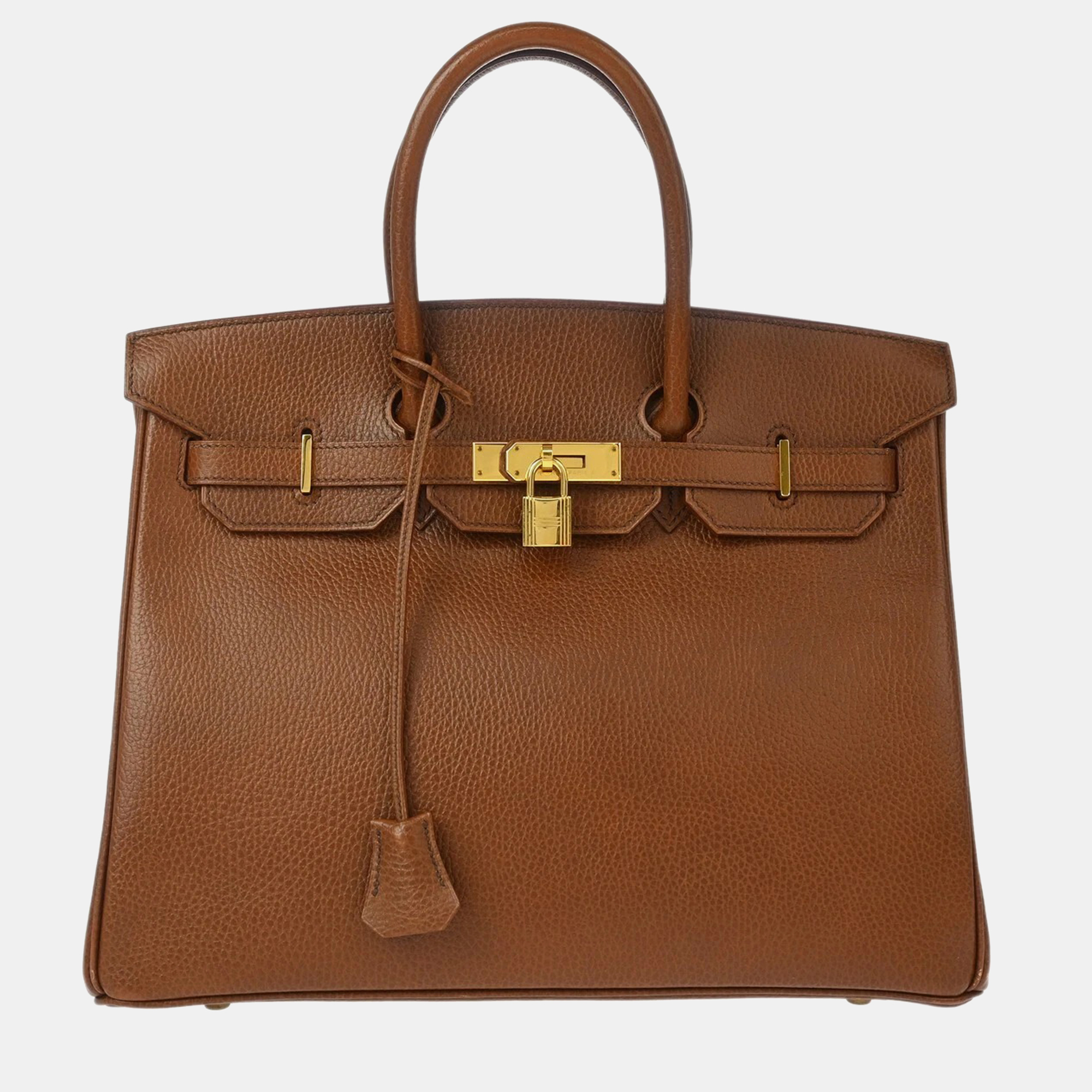 

Hermes Marron Fonce Ardennes Birkin 35 Handbag, Brown