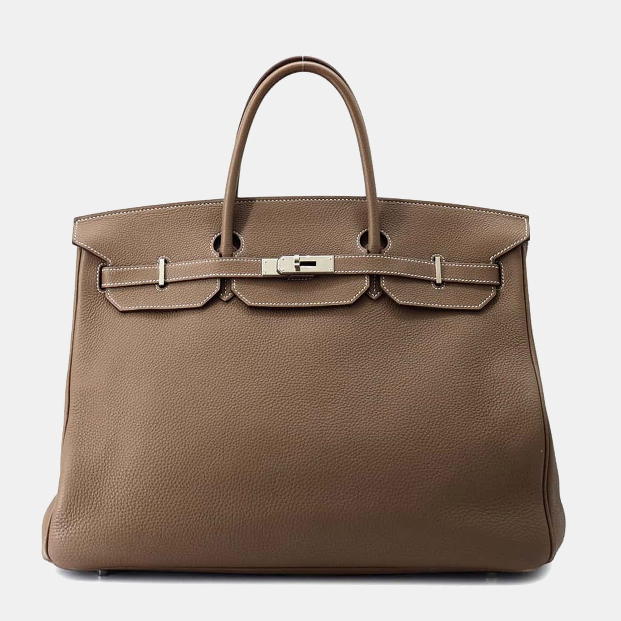 

Hermes Etoupe Togo Leather Birkin Size, Brown