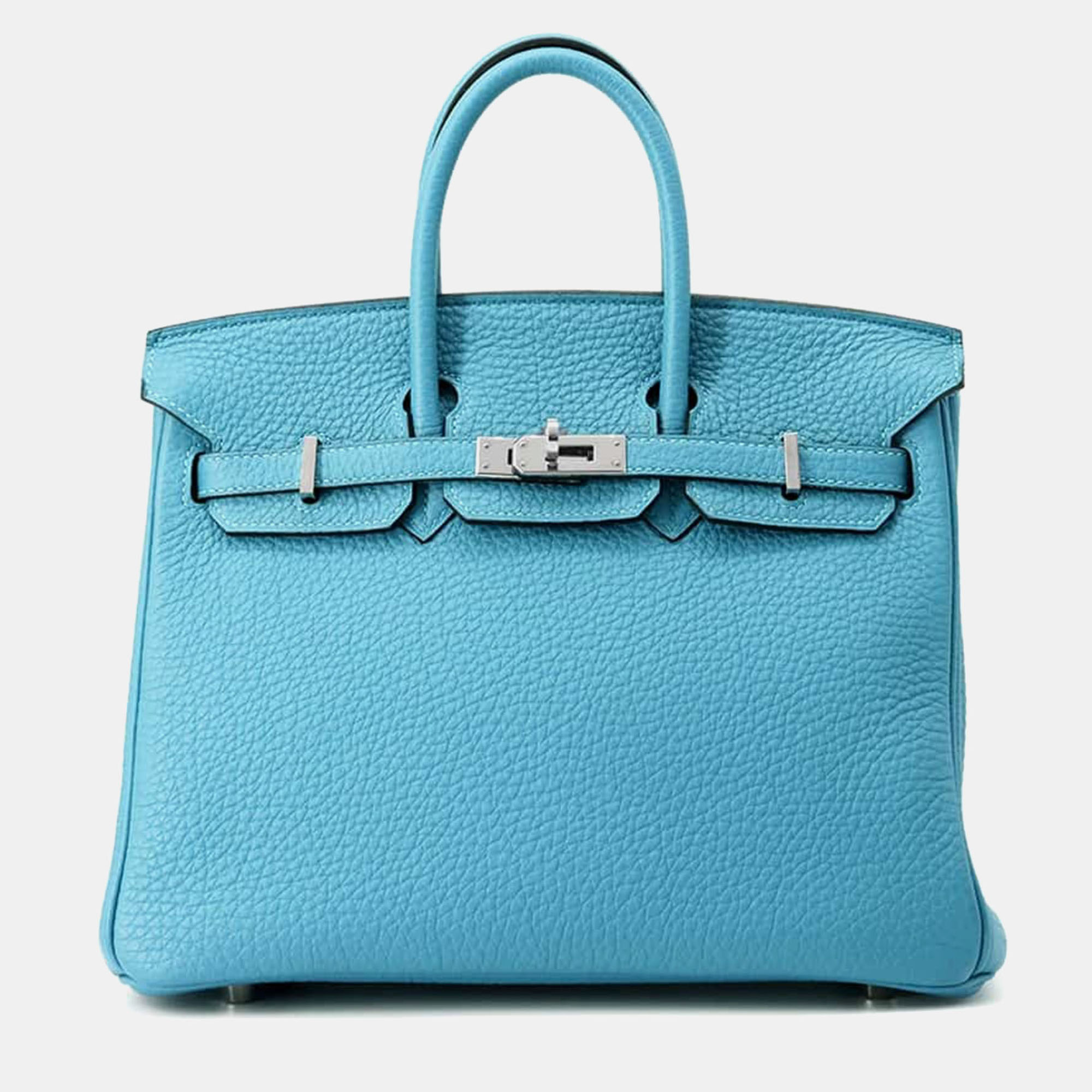 

Hermes Turquoise Togo Leather Birkin Size, Blue